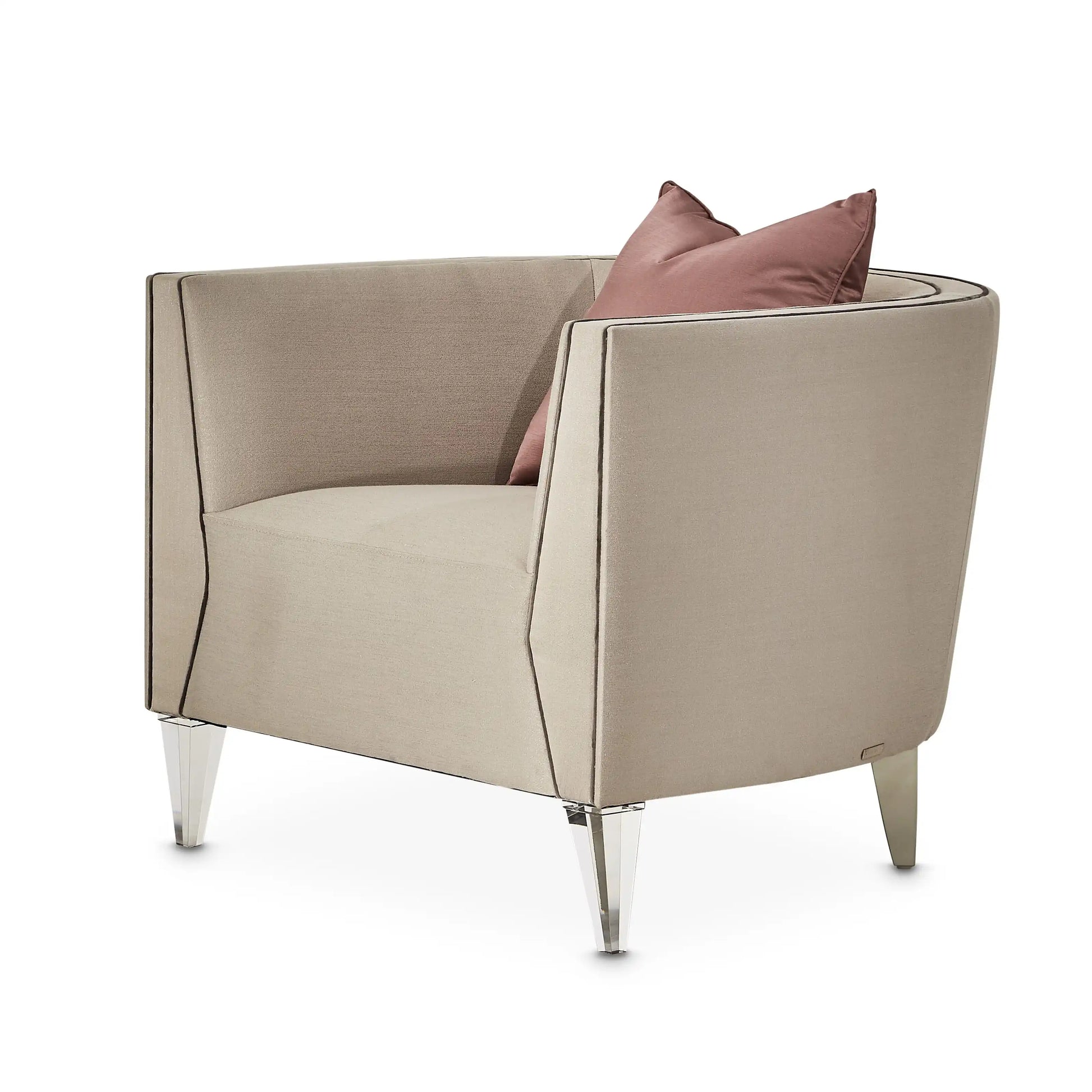 Linea - Matching Chair - Metallic/SilverMist - Best Buy Furniture