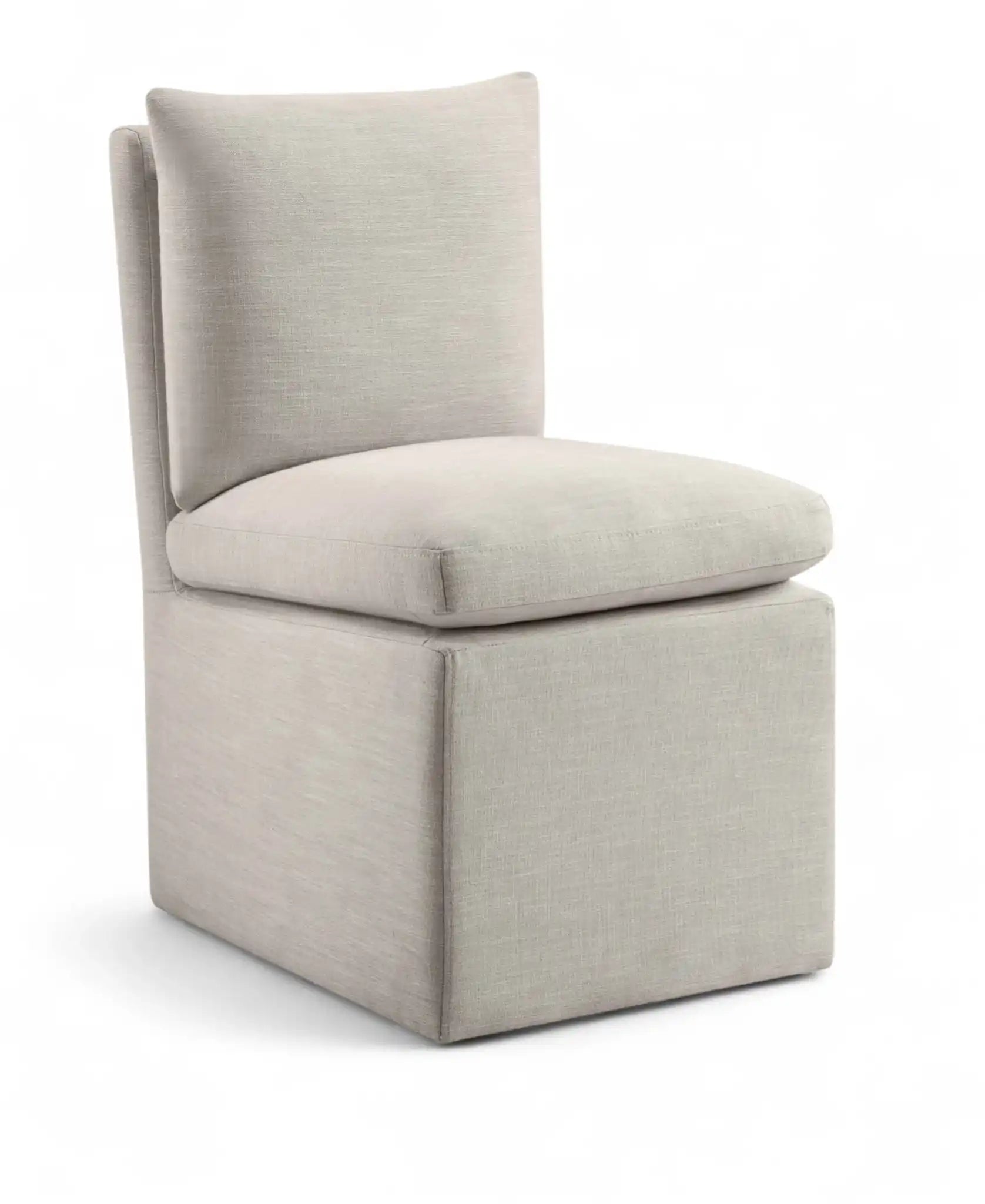 Nelori - Linen Textured Performance Fabric Upholstered Dining Chair (Set of 2) - Best Buy Furniture
