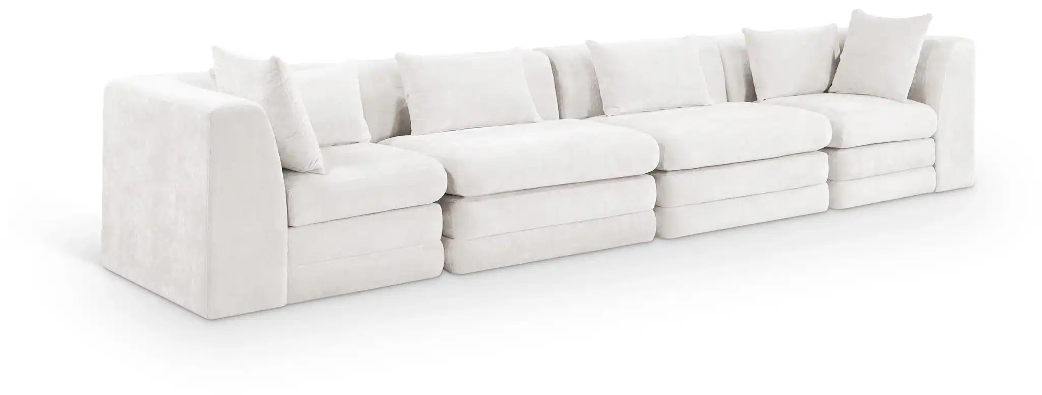 Stellar - 4 Piece Upholstered Modular Sectional - Best Buy Furniture