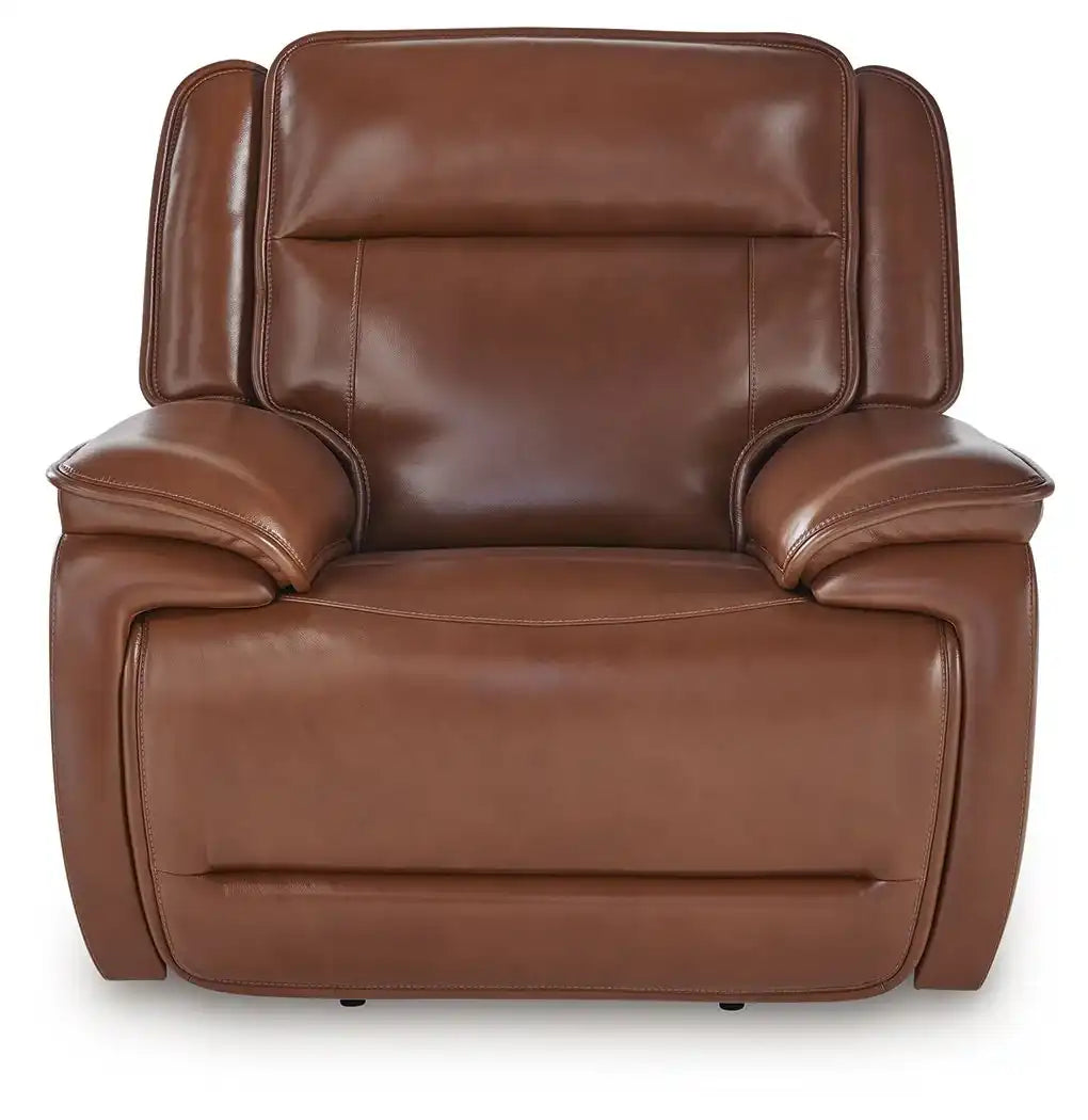 Healy Pier - Power Recliner / Adj Headrest - Chocolate - Best Buy Furniture