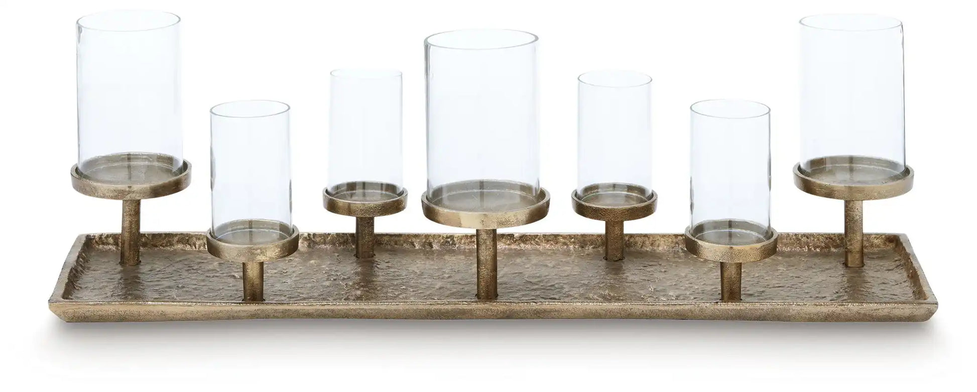 Wallmond - Candle Holder - Antique Brass Finish - Best Buy Furniture