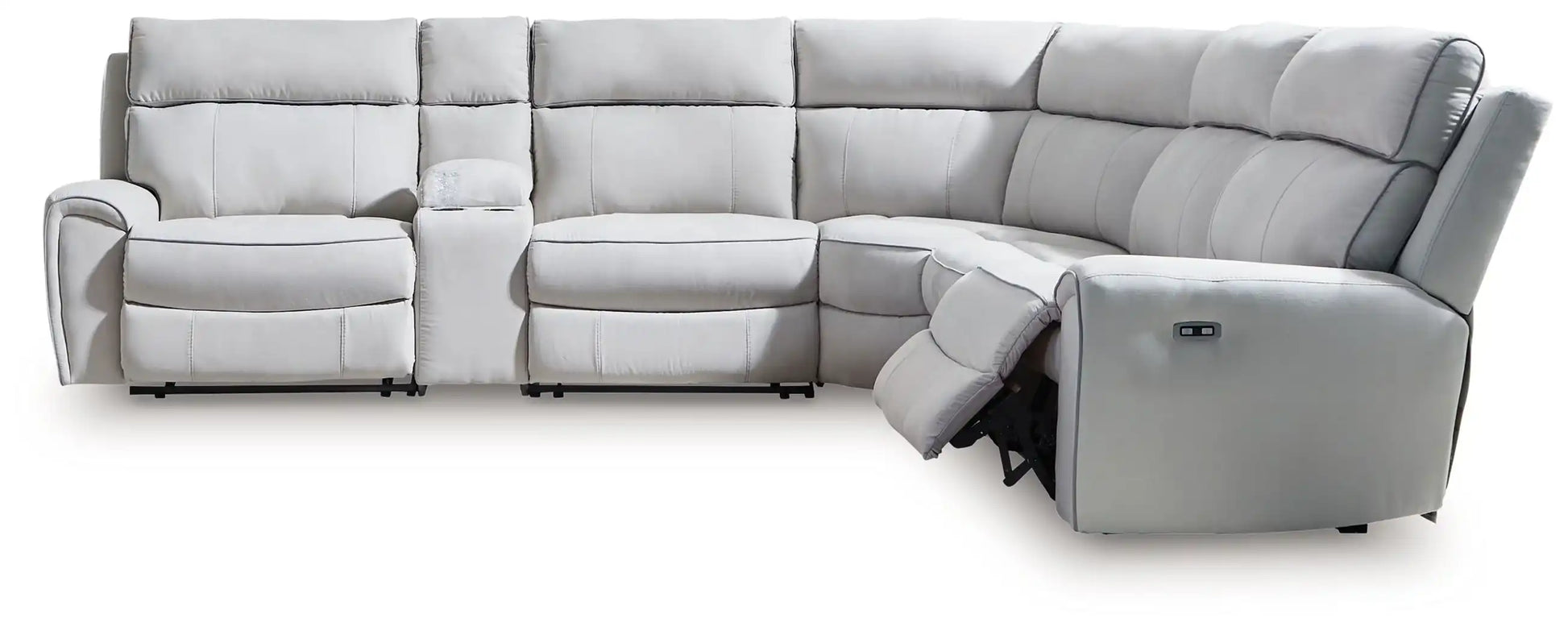 Social Pointe - Reclining Sectional - Best Buy Furniture
