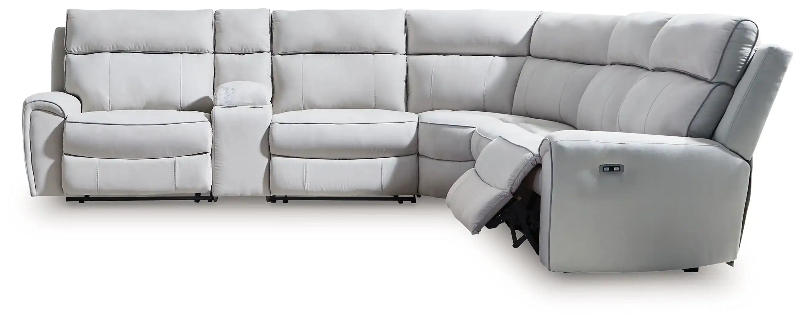 Social Pointe - Reclining Sectional - Best Buy Furniture