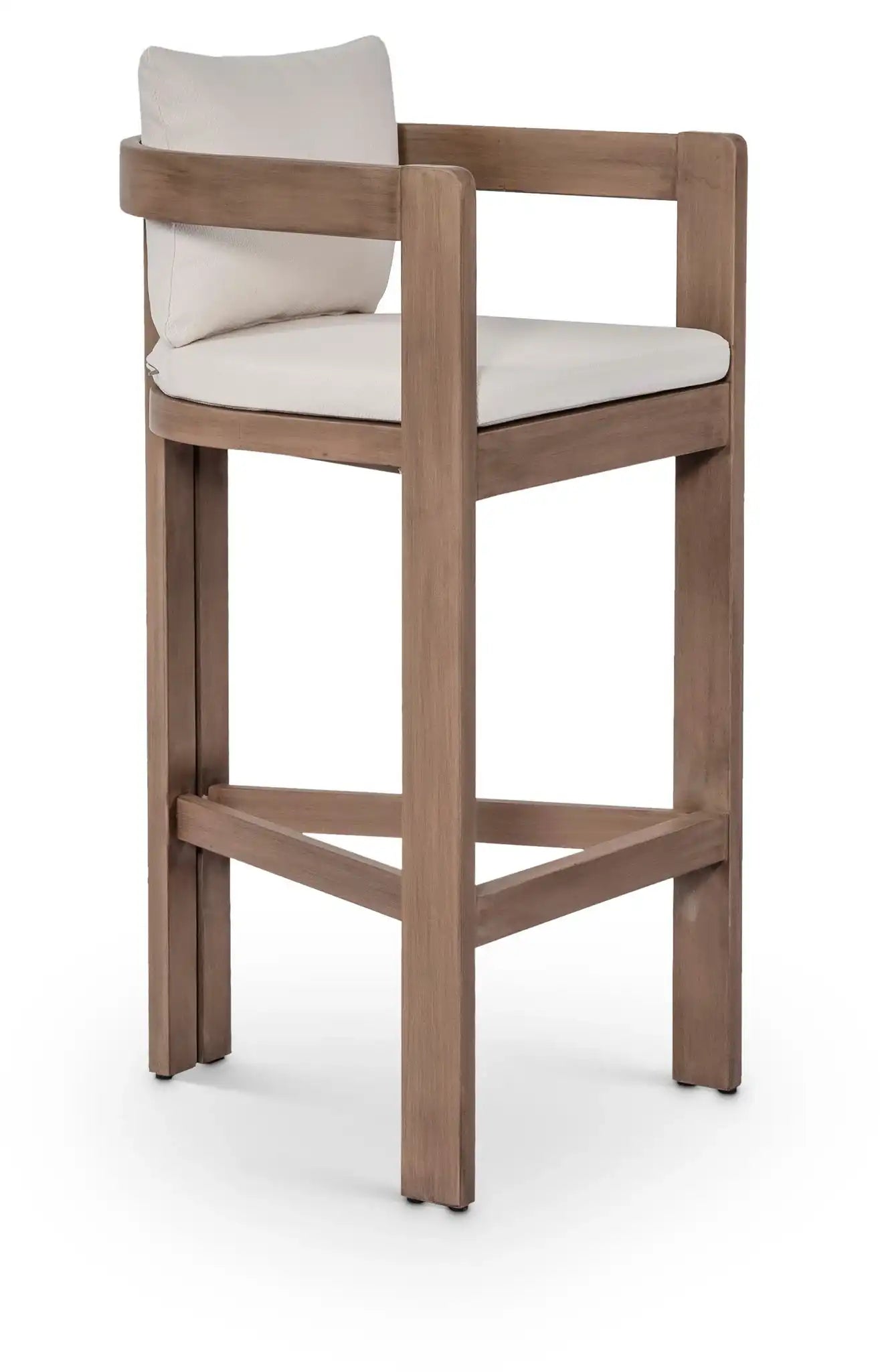Newport - Water Resistant Fabric Upholstered Outdoor Patio Bar Stool - Best Buy Furniture