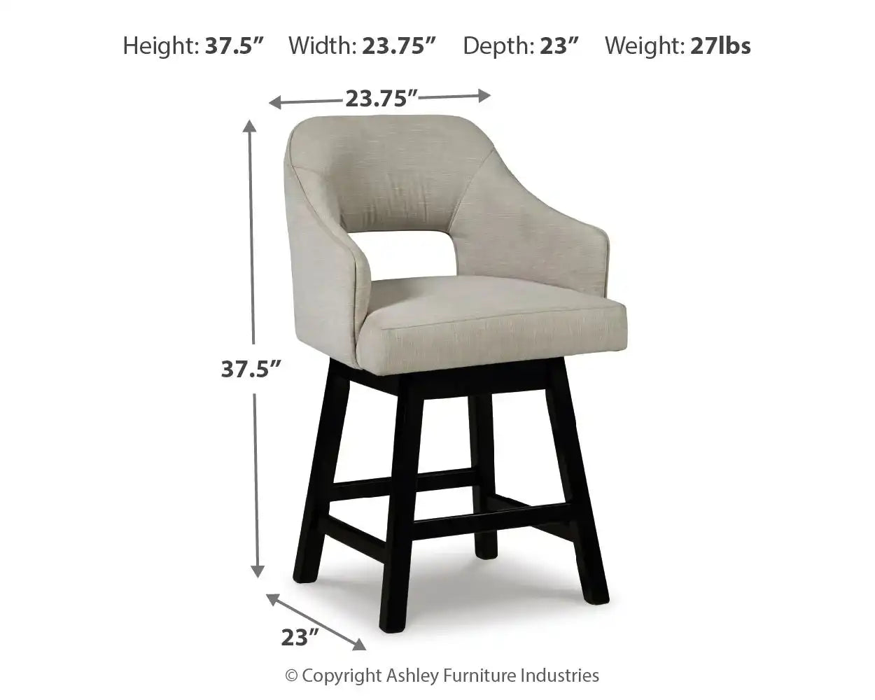 Tallenger - Upholstered Swivel Barstool (Set of 2) - Best Buy Furniture