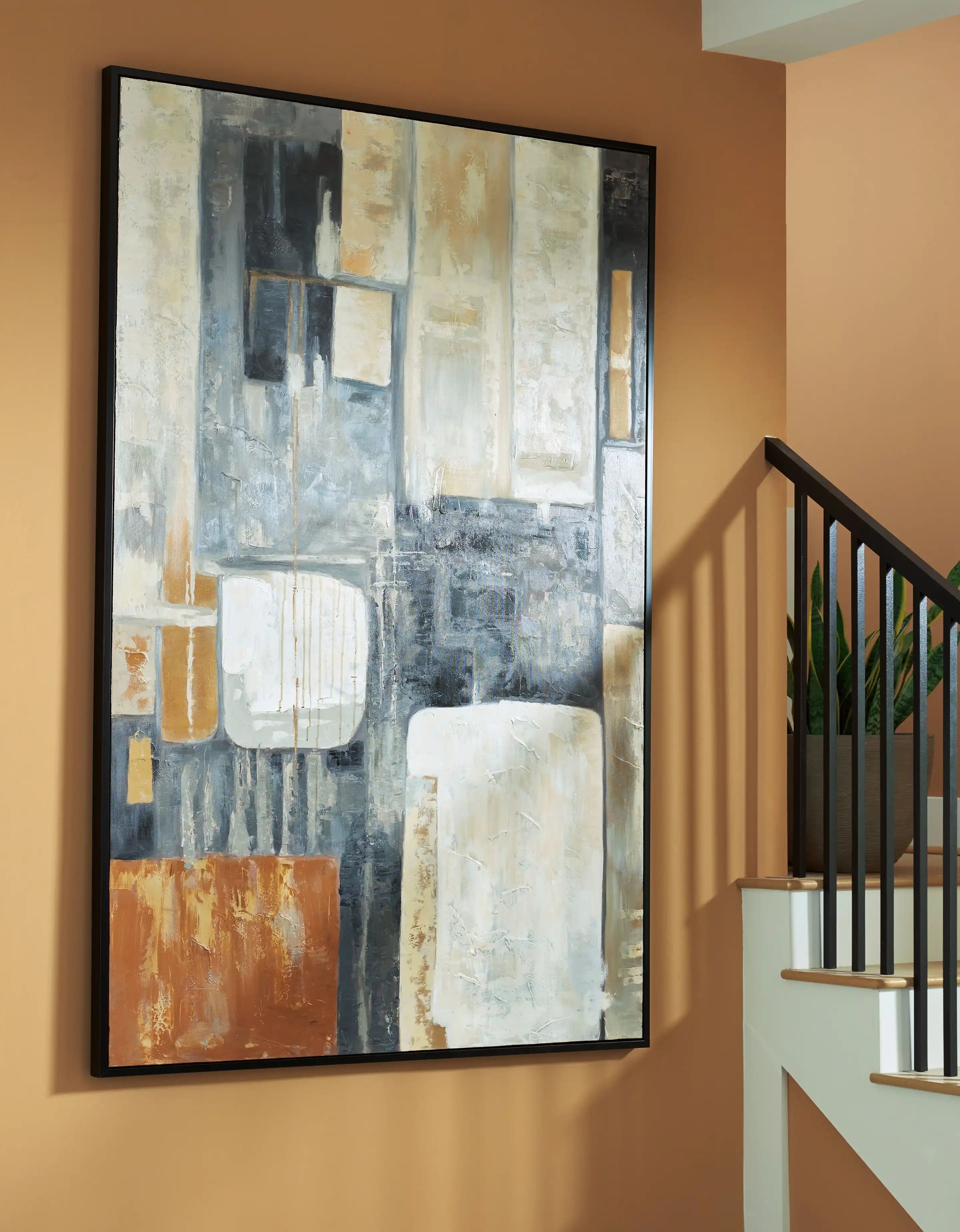 Howford - Wall Art - Brown / Black / Gray - Best Buy Furniture