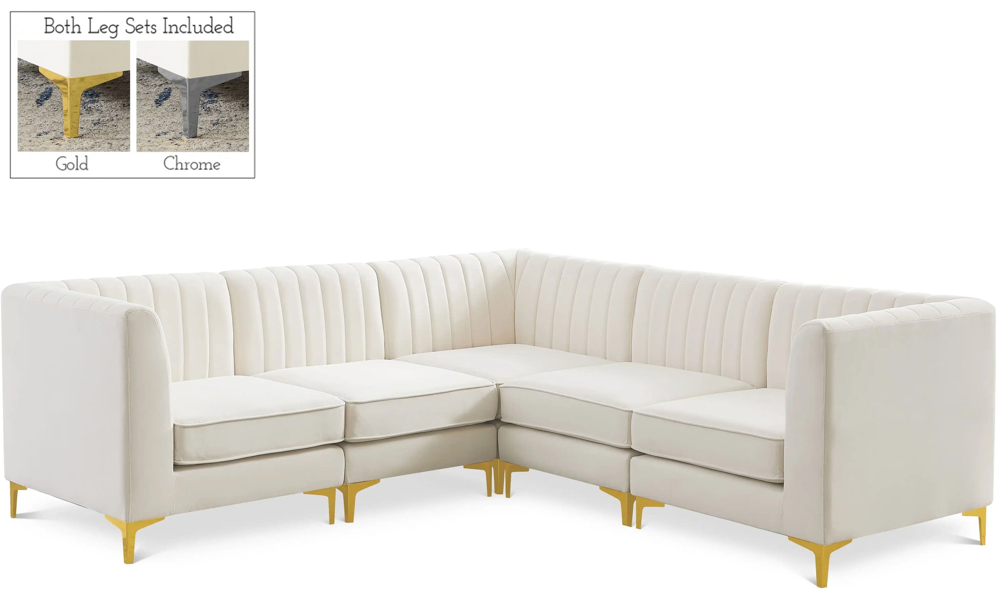 Alina - 5 Piece Modular Corner Sectional - Best Buy Furniture