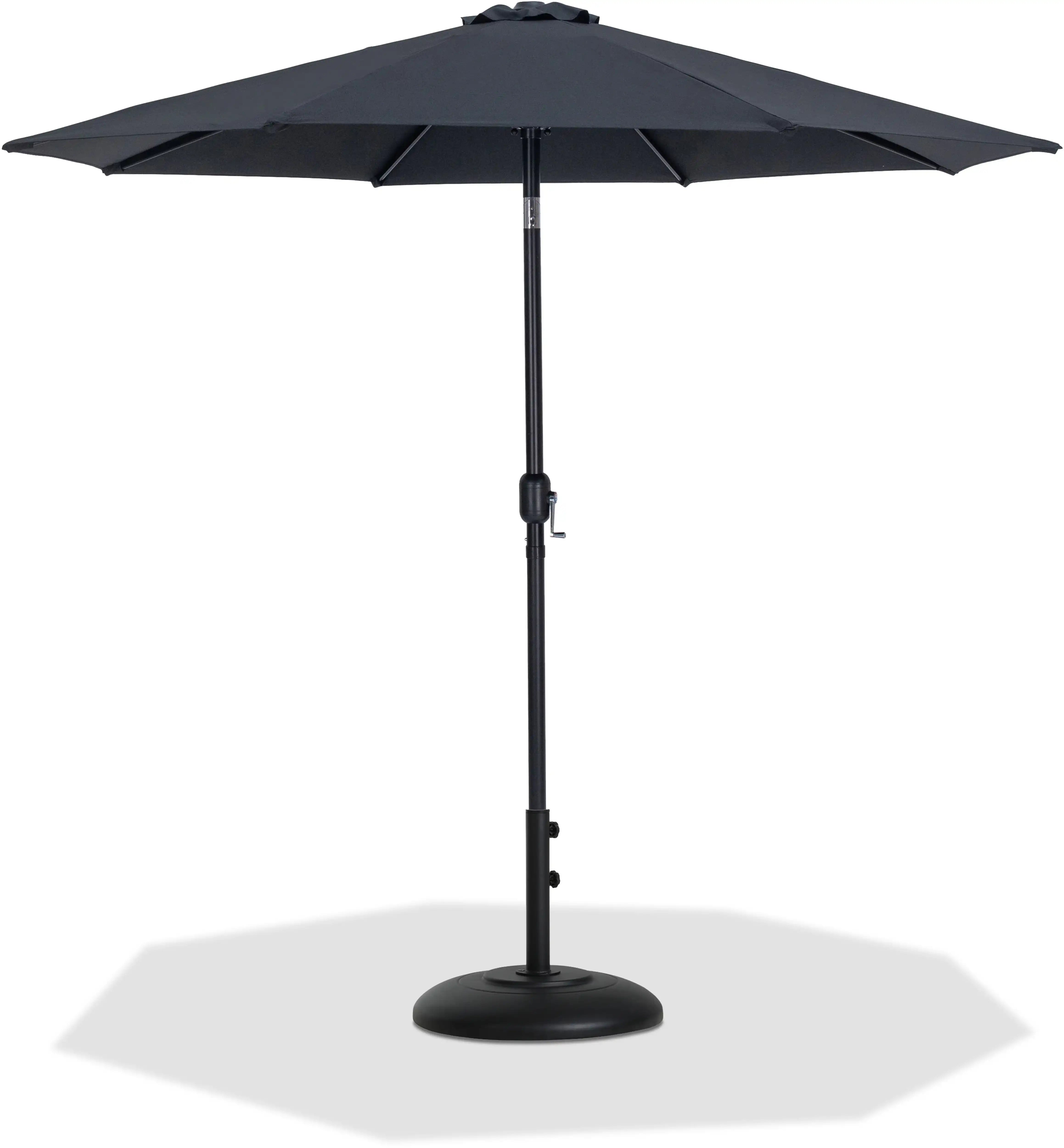Fiji - Aluminum Patio Umbrella With Round Black Base - Best Buy Furniture