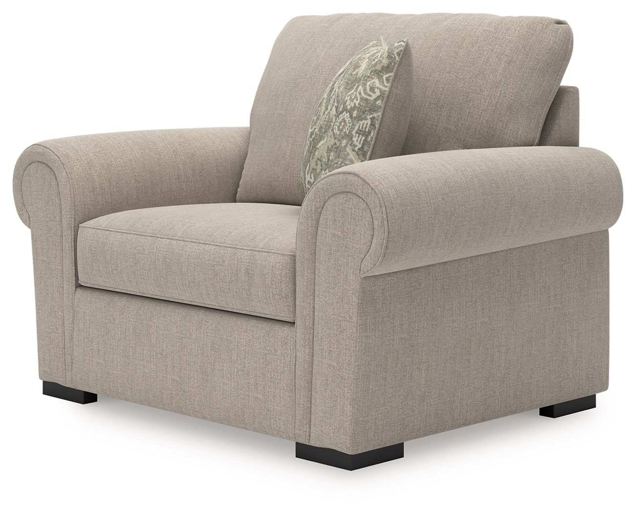 Sararose - Chair and a Half - Heather - Best Buy Furniture