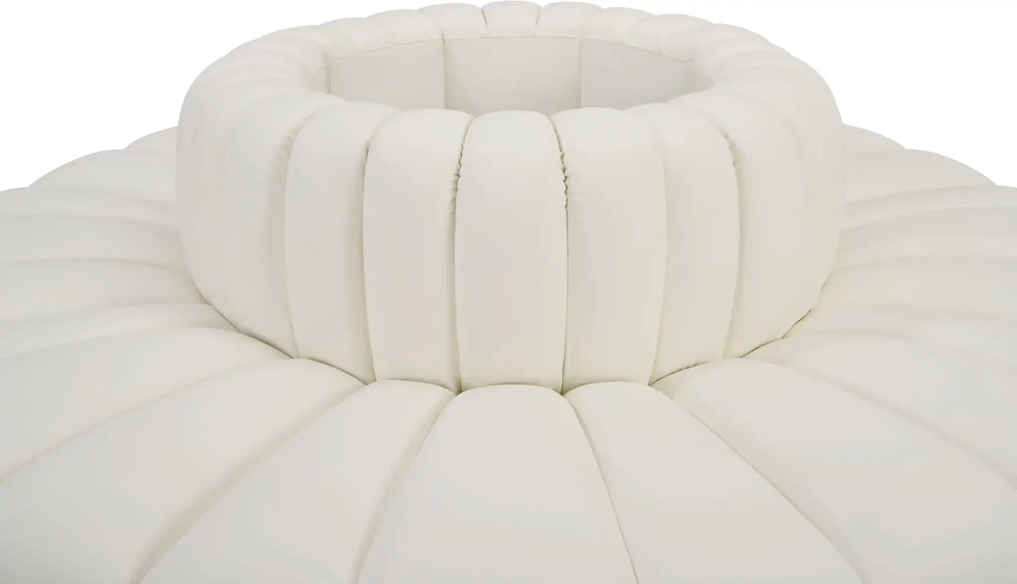 Arc - Faux Leather 8 Piece Round Modular Sofa