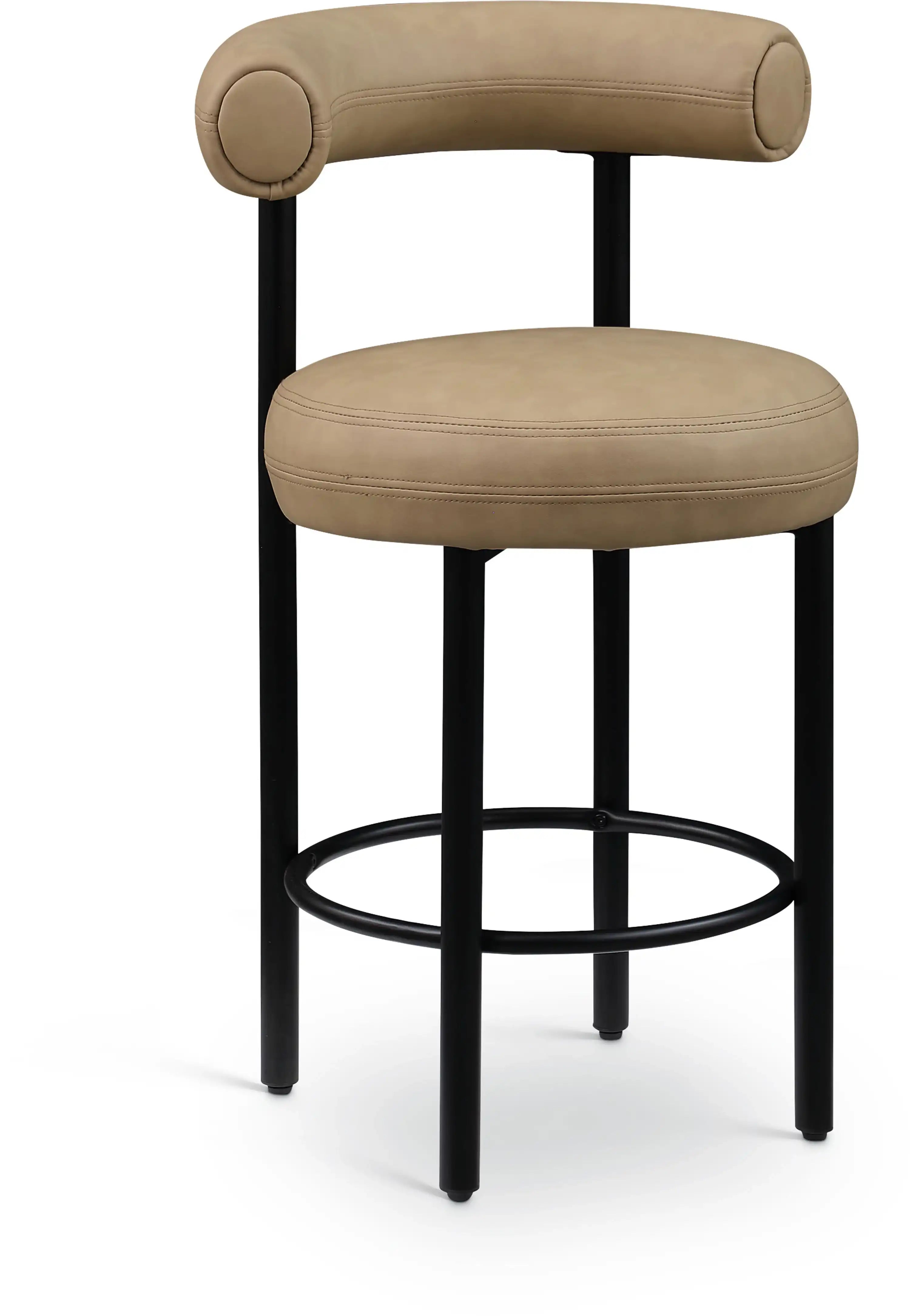Bordeaux - Counter Stool (Set of 2) - Tan - Best Buy Furniture