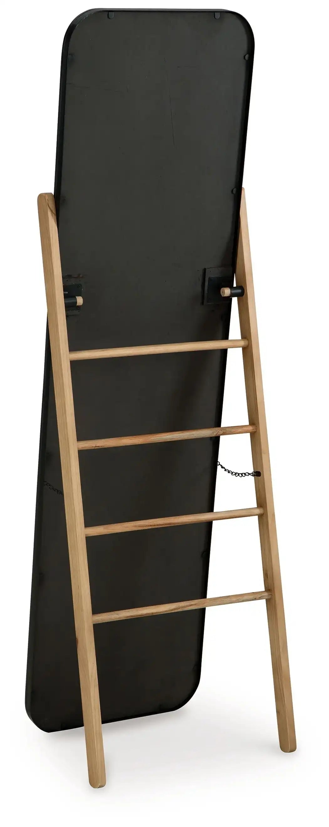 Bronick - Floor Mirror - Black / Brown - Best Buy Furniture