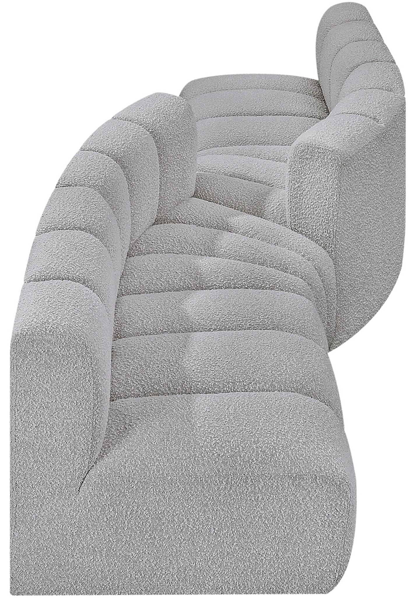 Arc - Boucle Fabric 4 Piece Sofa