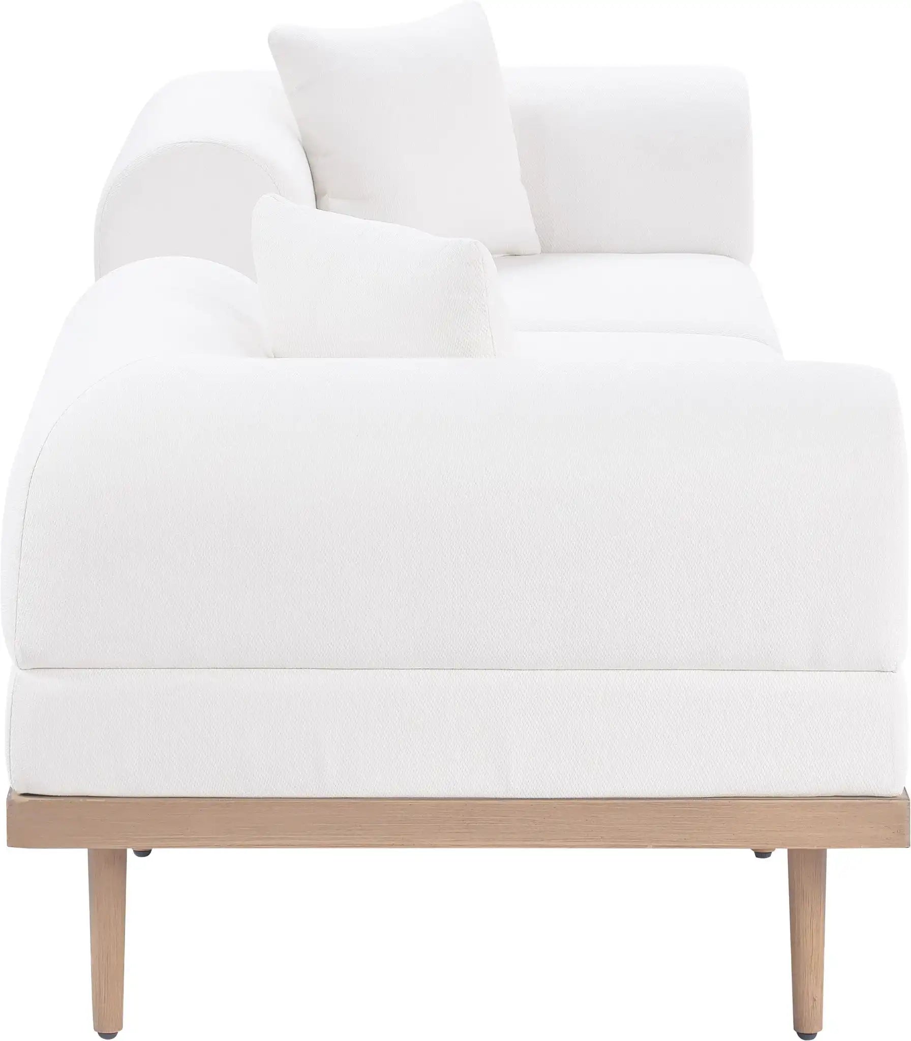 Laguna - 3 Piece 106.5" Outdoor Patio Modular Sofa With Backless Seat