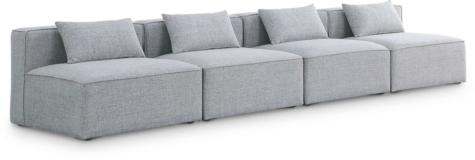 Cube - Linen Modular 4 Seat Armless Sofa - Best Buy Furniture