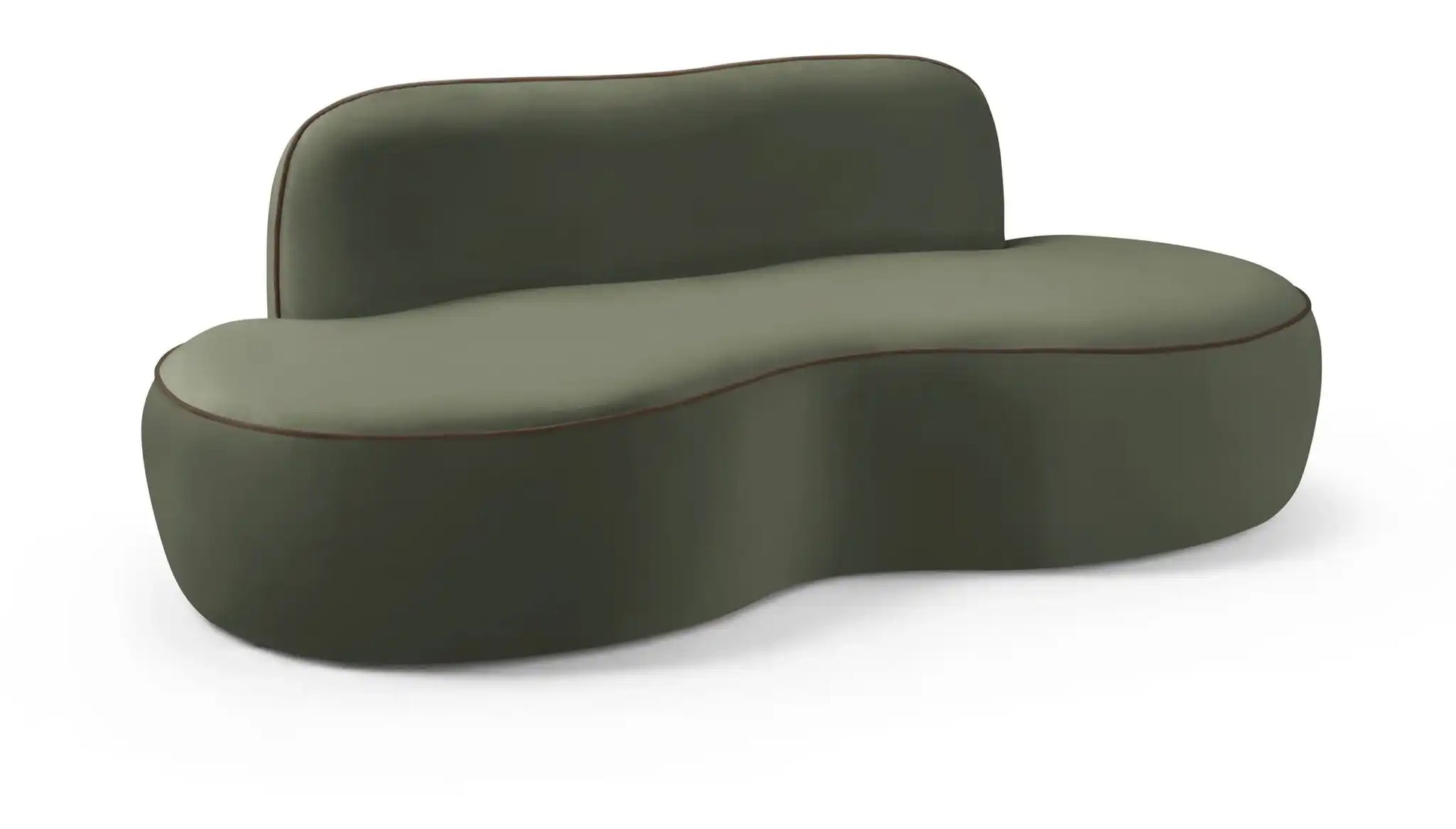 Swerve - Velvet 77" Upholstered Loveseat - Best Buy Furniture