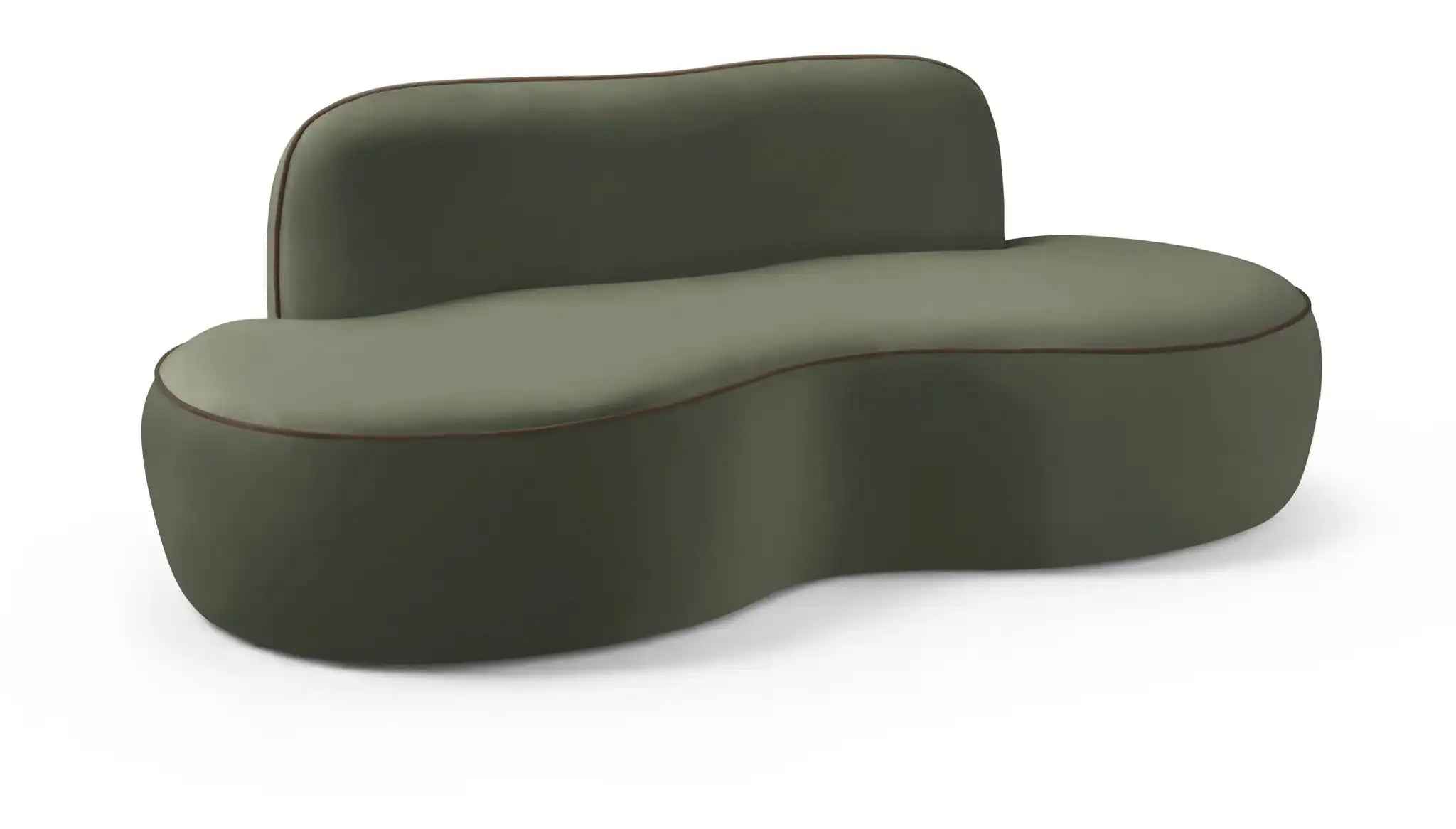 Swerve - Velvet 77" Upholstered Loveseat - Best Buy Furniture