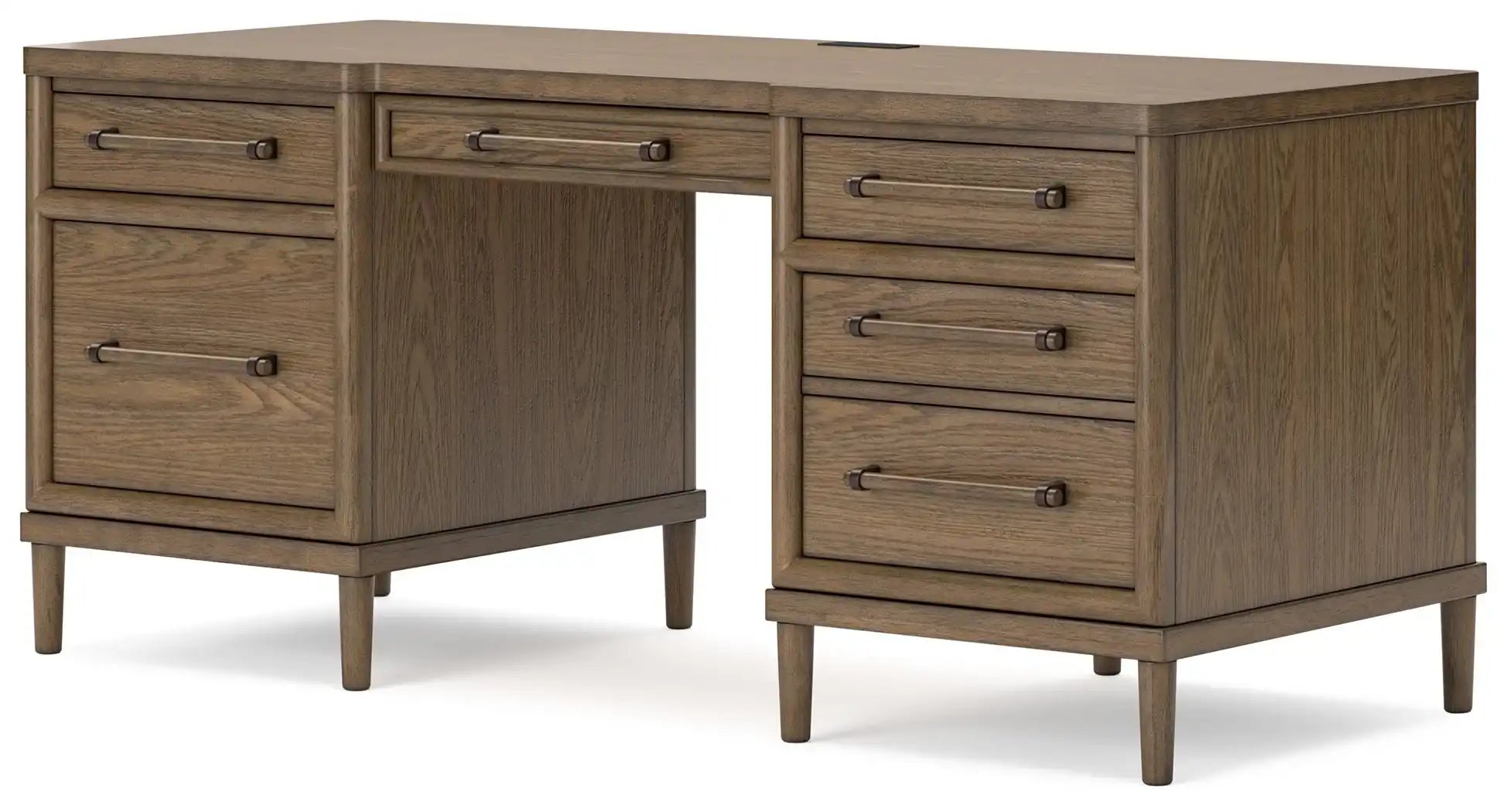 Roanhowe - Home Office Desk - Brown - Best Buy Furniture