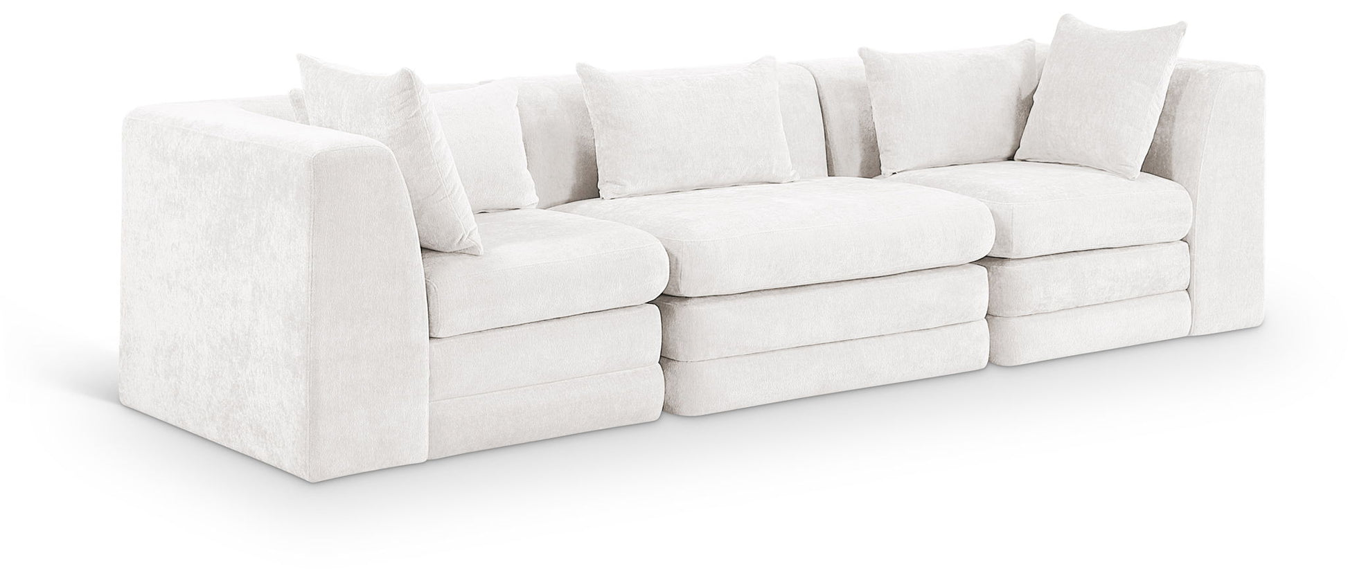Stellar - 3 Piece 114" Upholstered Modular Sofa - Best Buy Furniture