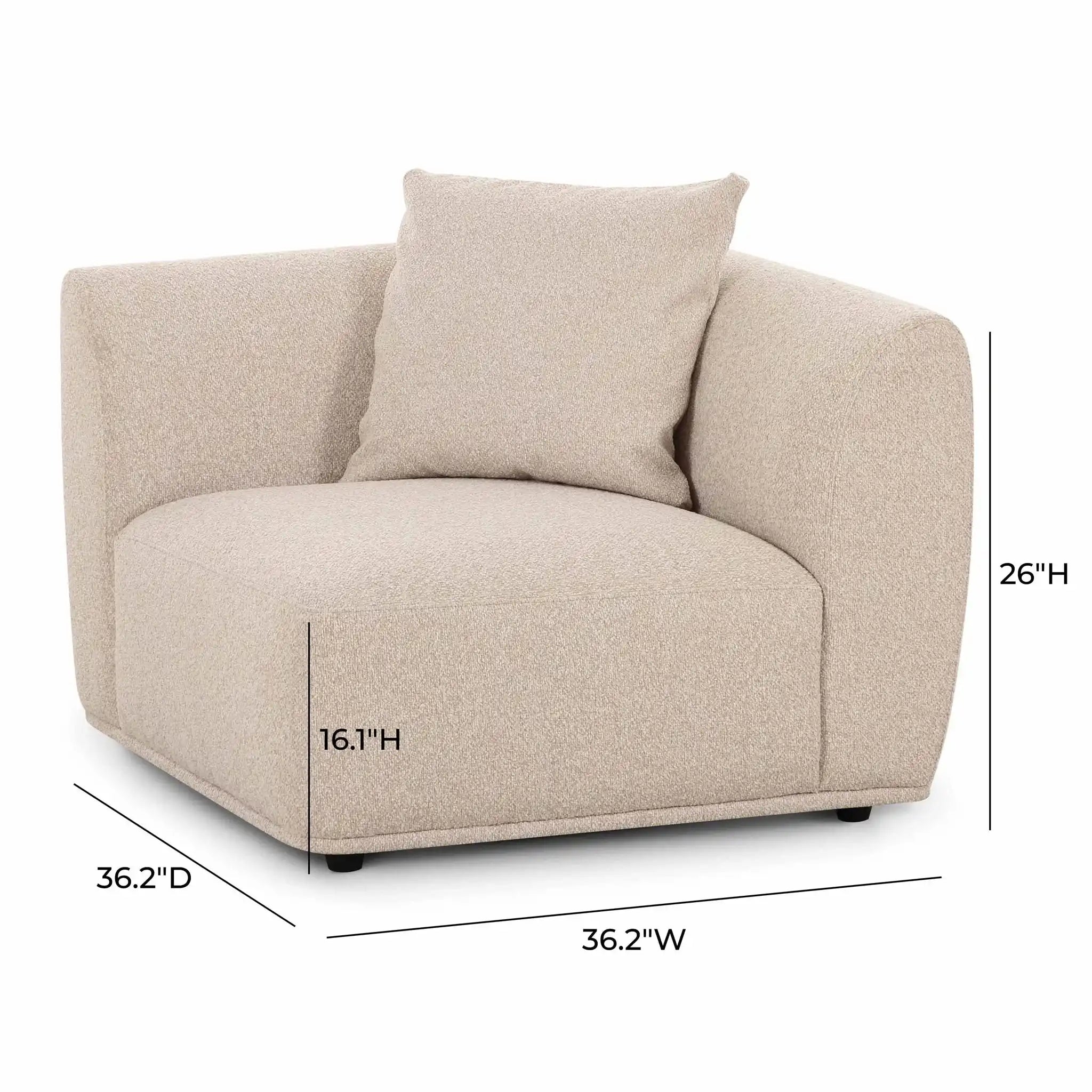 Sylvie - Corner Chair - Cream
