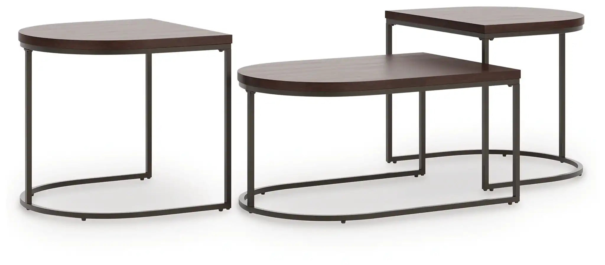 Vanmore - Occasional Table Set (Set of 3) - Dark Brown - Best Buy Furniture