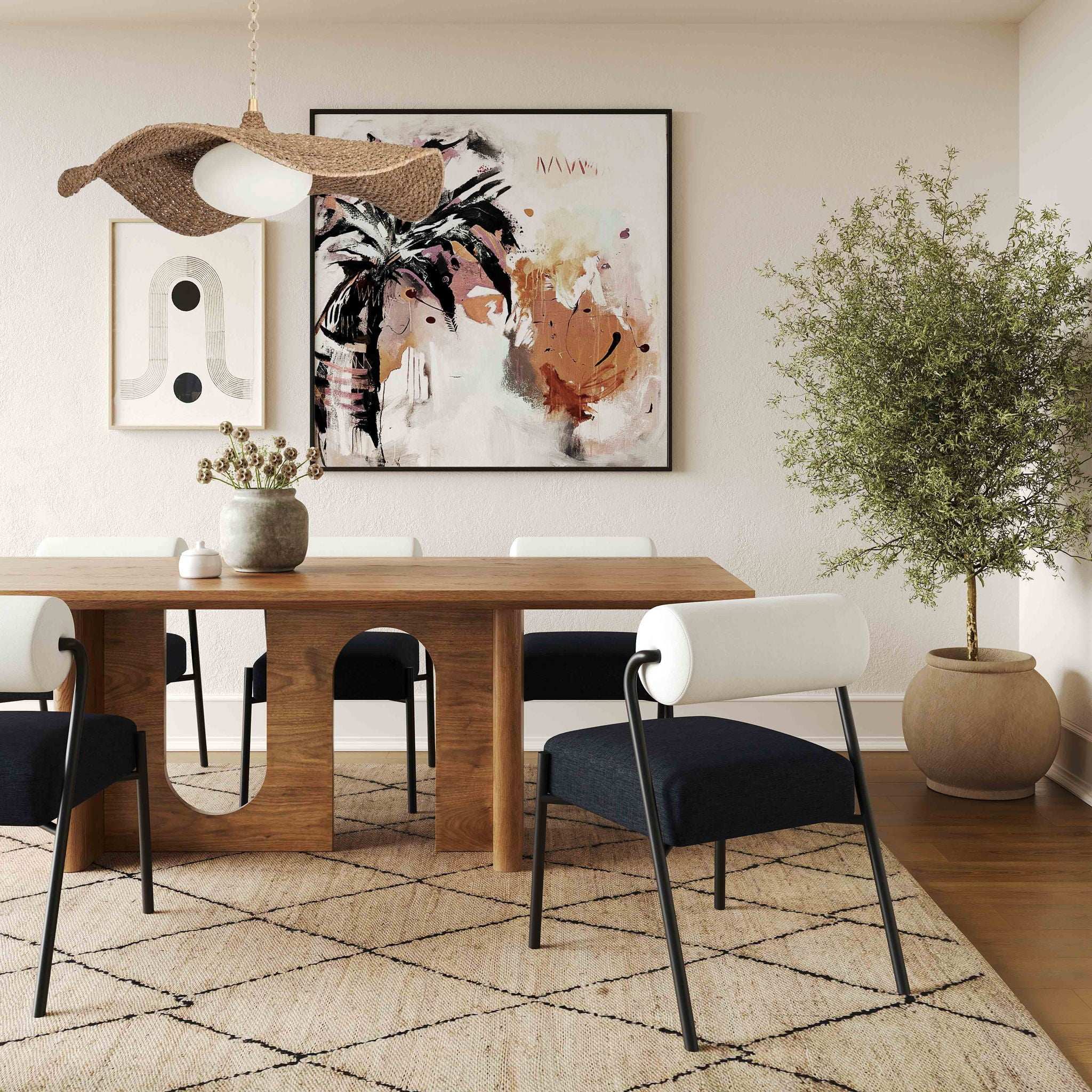 Satra - Rectangular Dining Table - Walnut