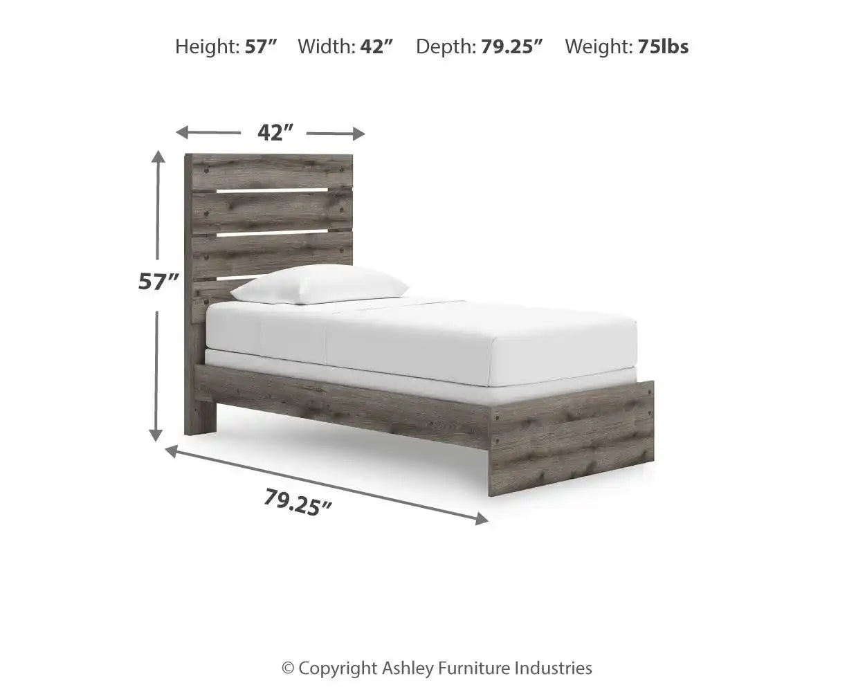 Graystorm - Panel Bed - Best Buy Furniture