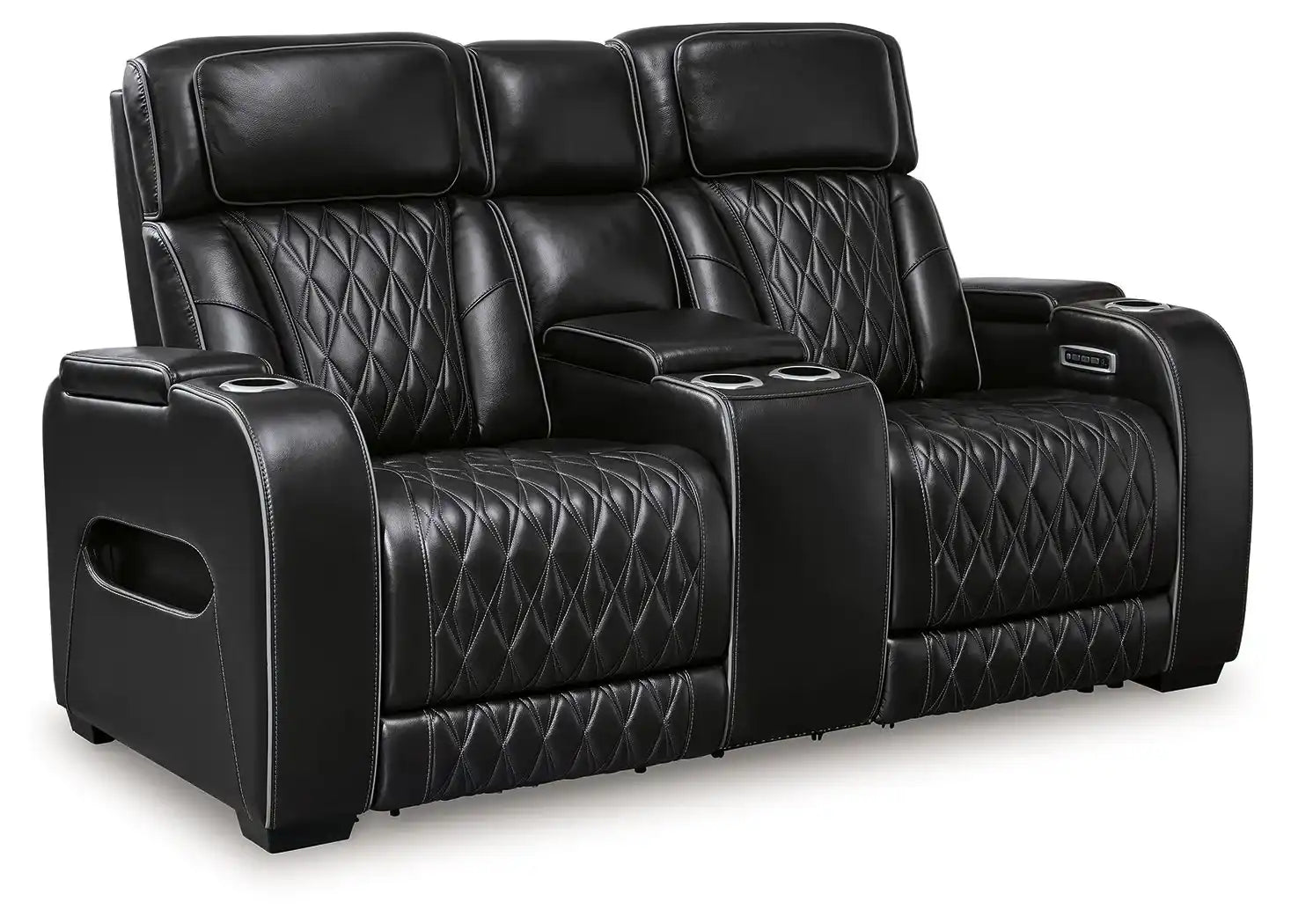 Boyington - Power Reclining Loveseat With Console/Adj Hdrst - Best Buy Furniture