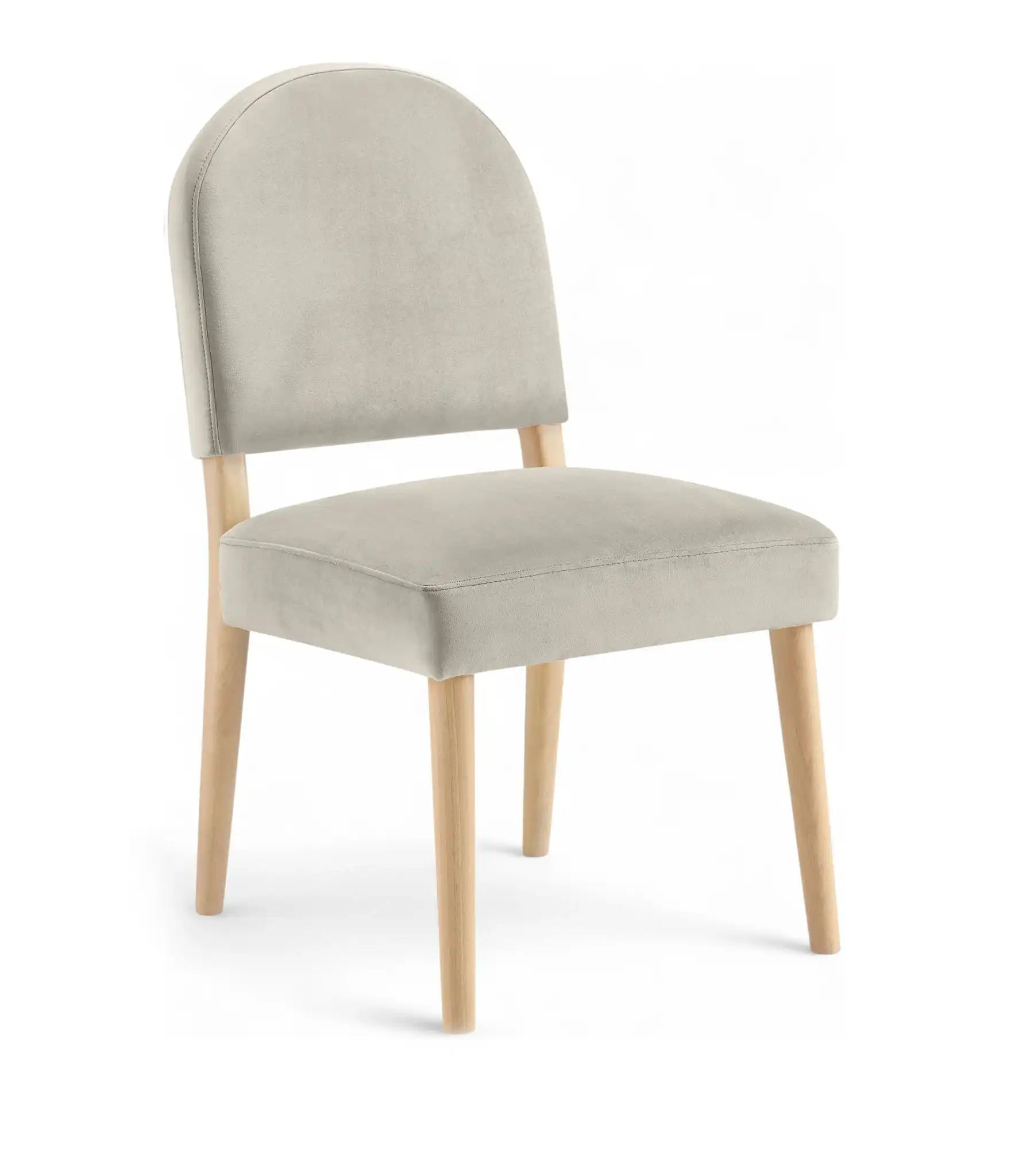 Varinelle - Velvet Dining Chair (Set of 2) - Natural Frame - Best Buy Furniture