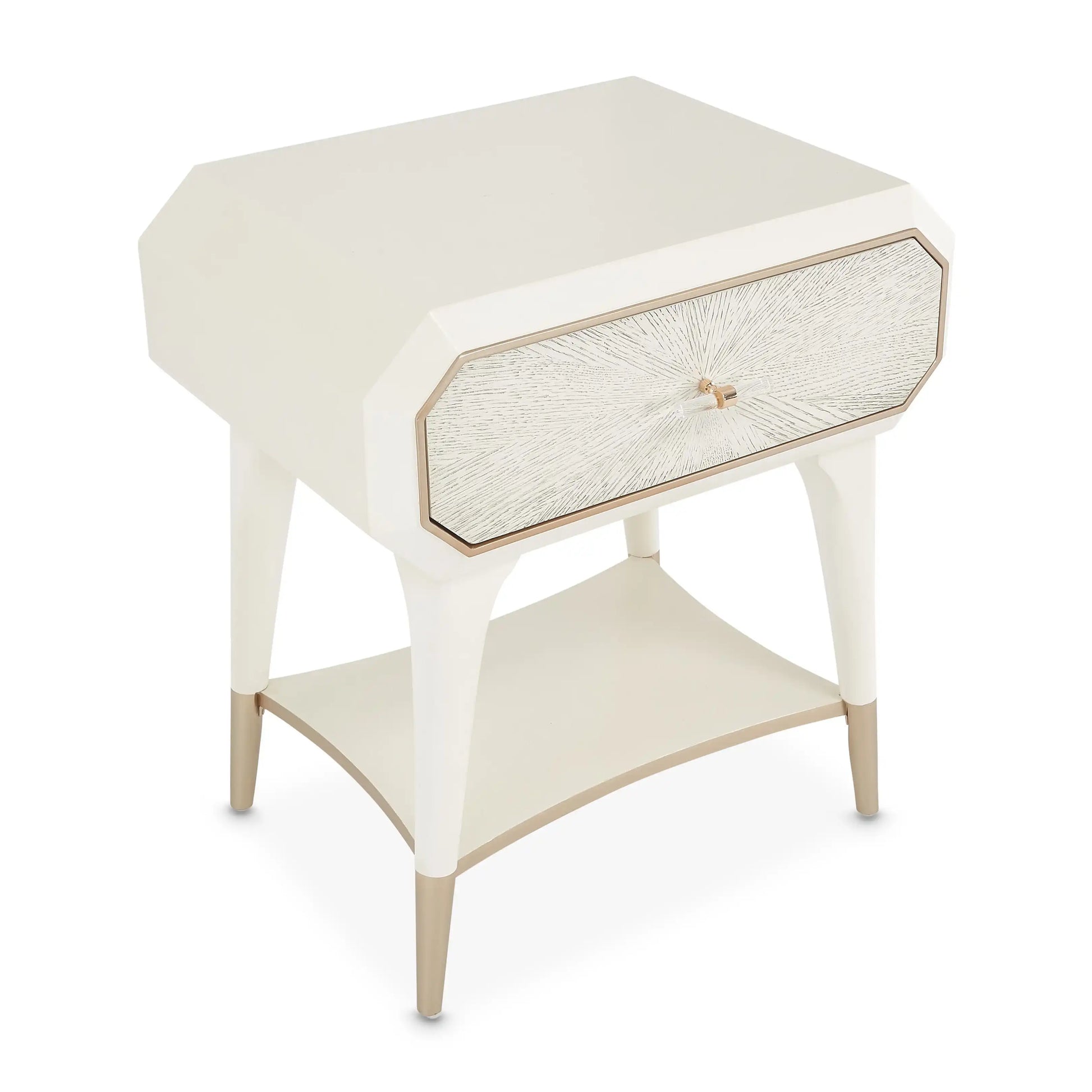 La Rachelle - 1-Drawer Nightstand - Champagne - Best Buy Furniture