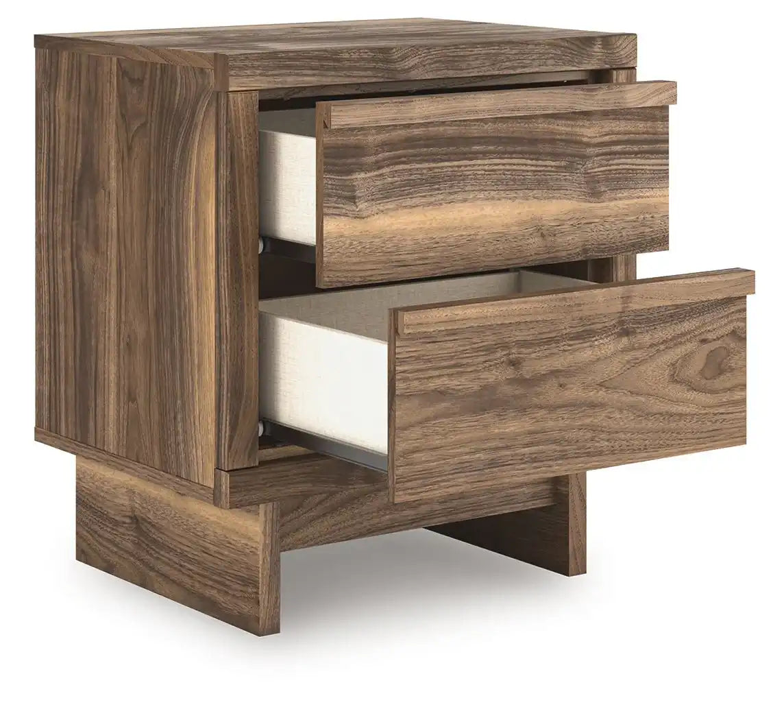 Chirason - Two Drawer Night Stand - Brown - Best Buy Furniture