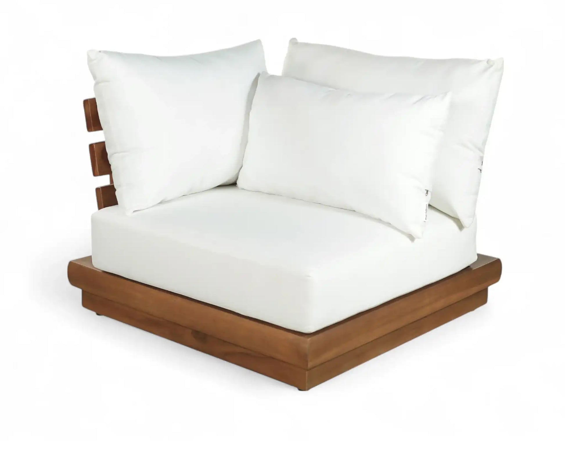Mirella - Water Resistant Fabric Upholstered Outdoor Patio Modular Corner Chair - Best Buy Furniture