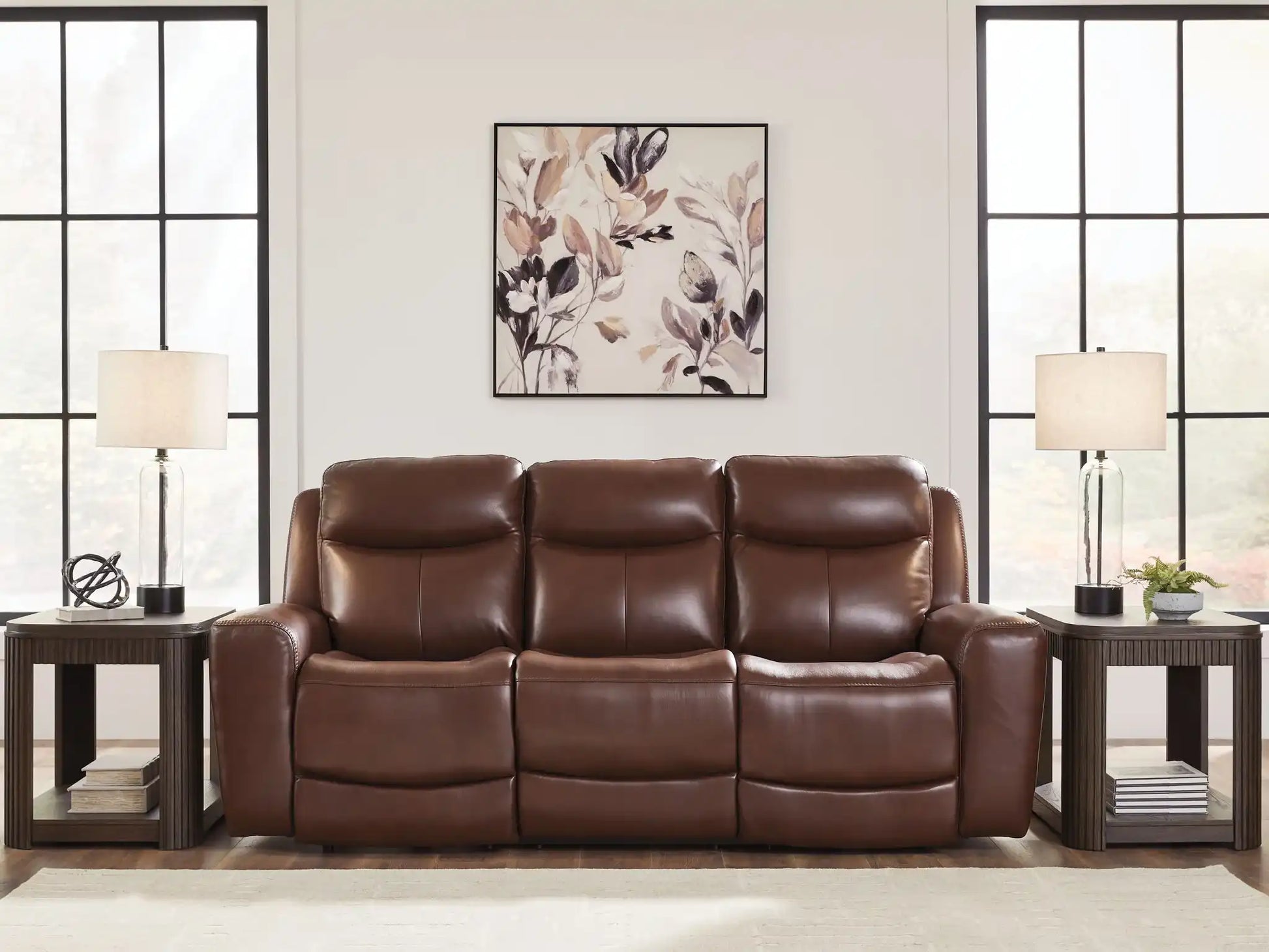 Next Move - Power Reclining Sofa With Adjustable Headrest - Best Buy Furniture