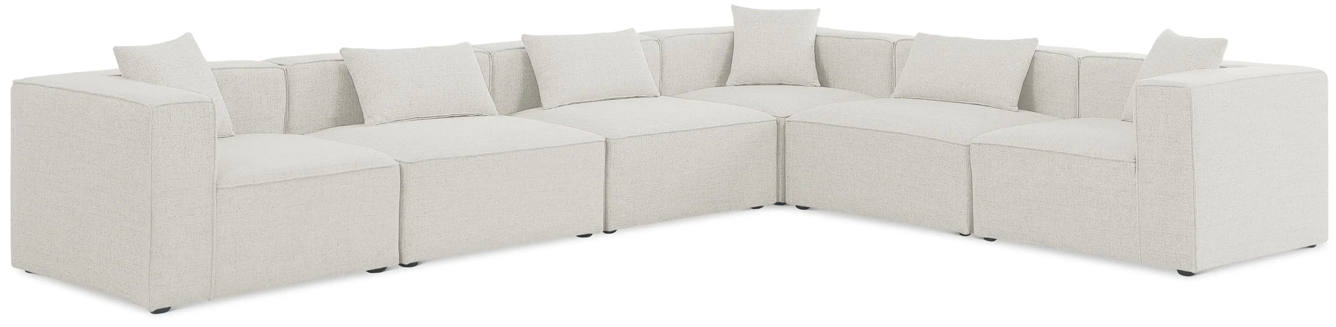 Cube - Linen 6 Piece Modular Corner Sectional - Best Buy Furniture