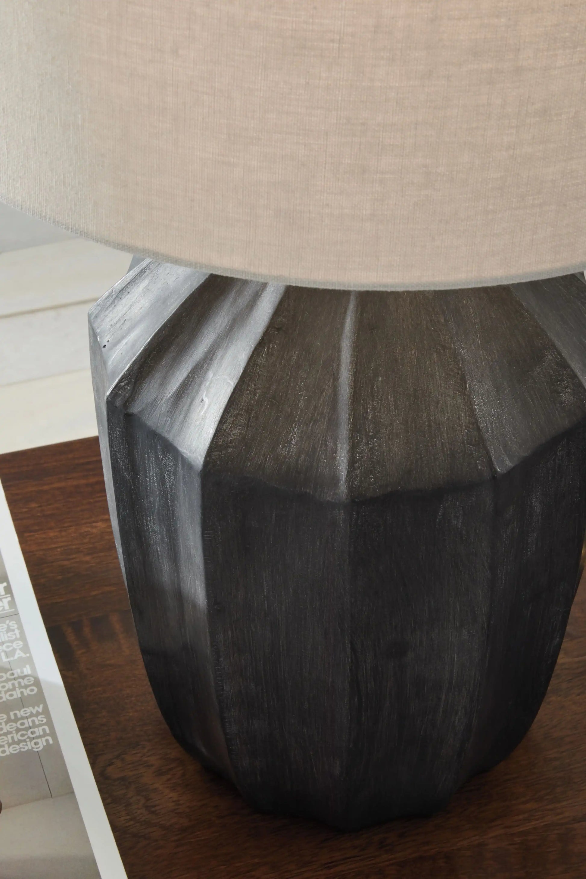Jilton - Poly Table Lamp - Black - Best Buy Furniture