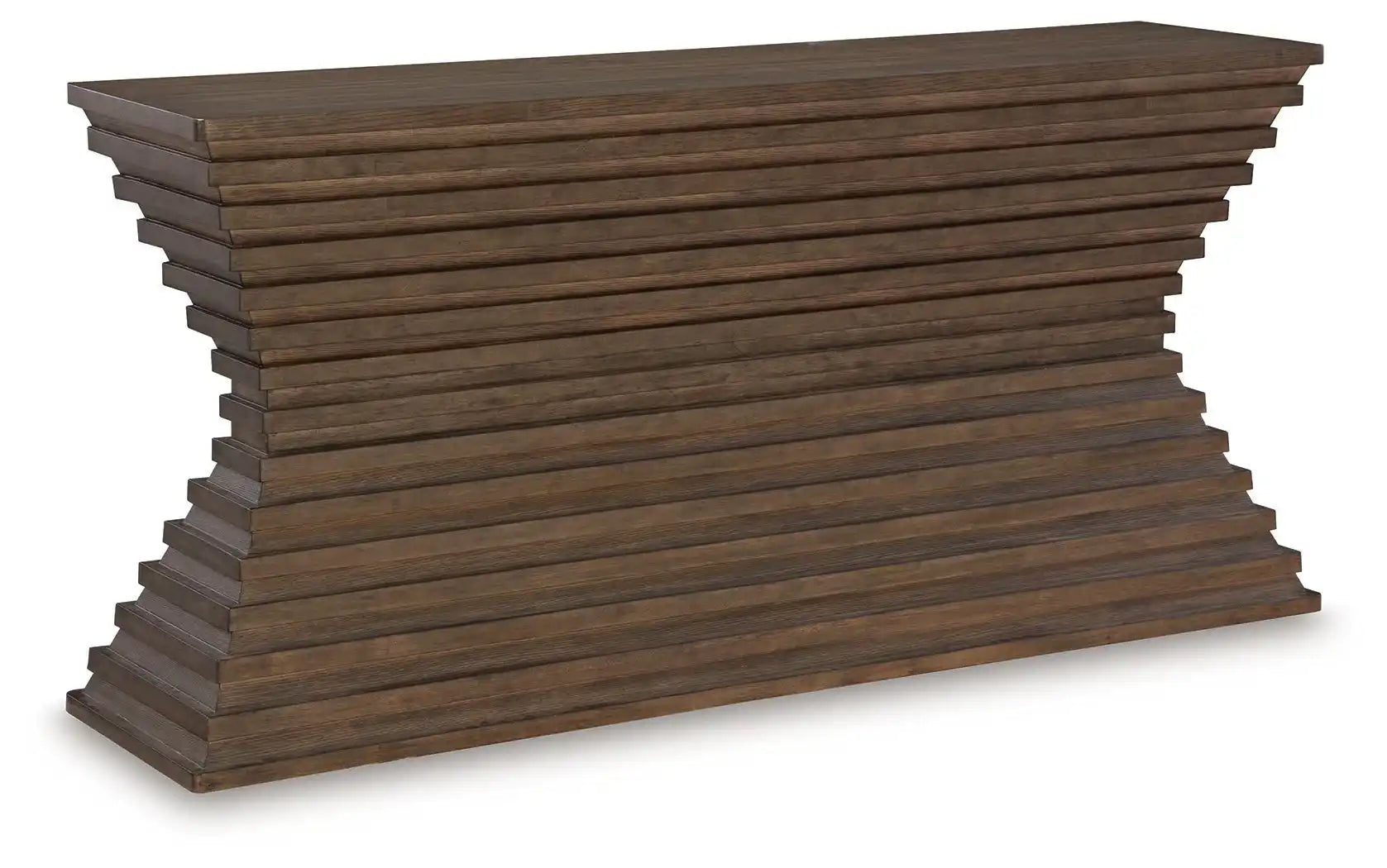 Hannodream - Sofa Table - Warm Brown - Best Buy Furniture