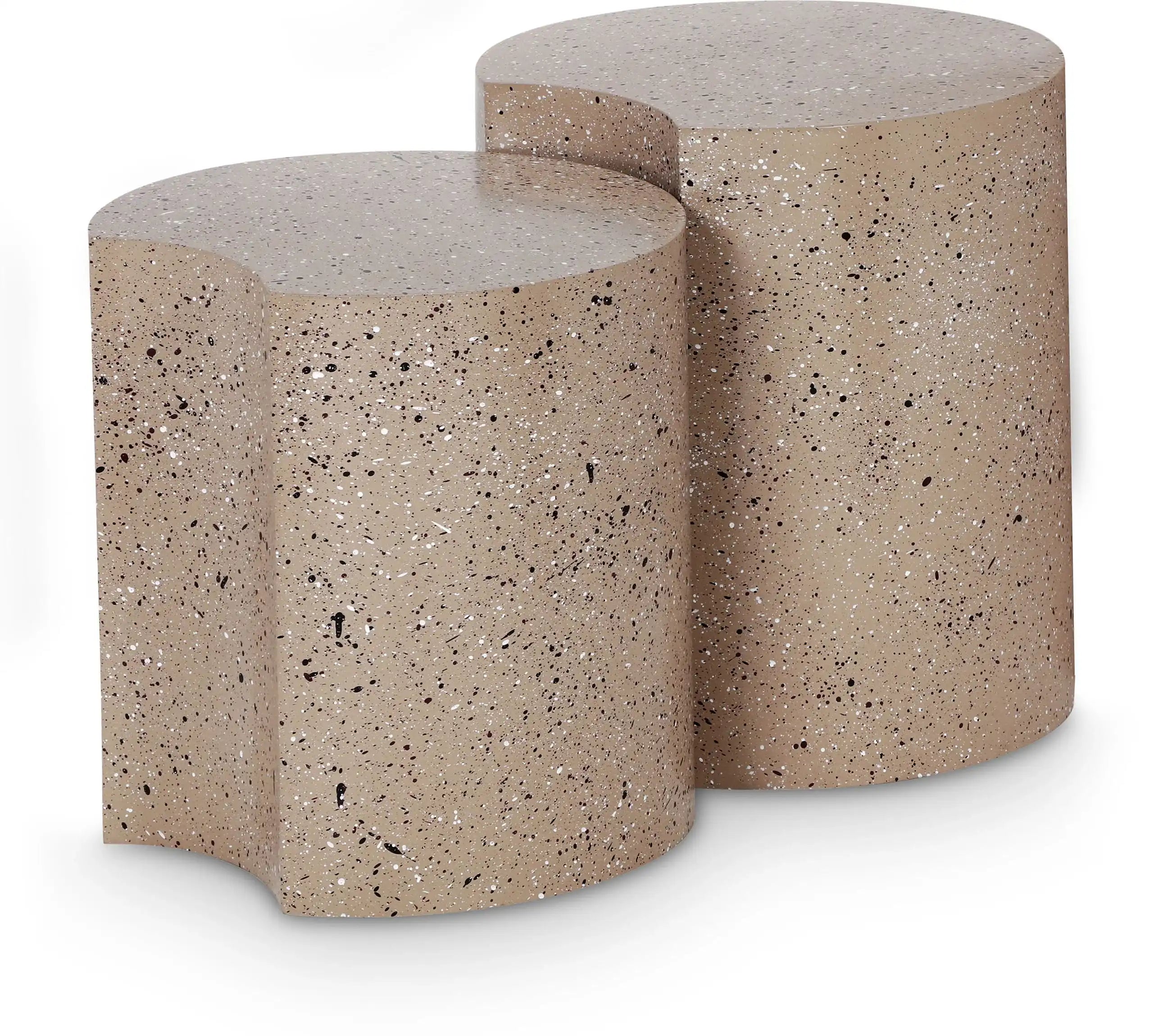 Dimple - Modular End Table - Terazzo Finish - Best Buy Furniture