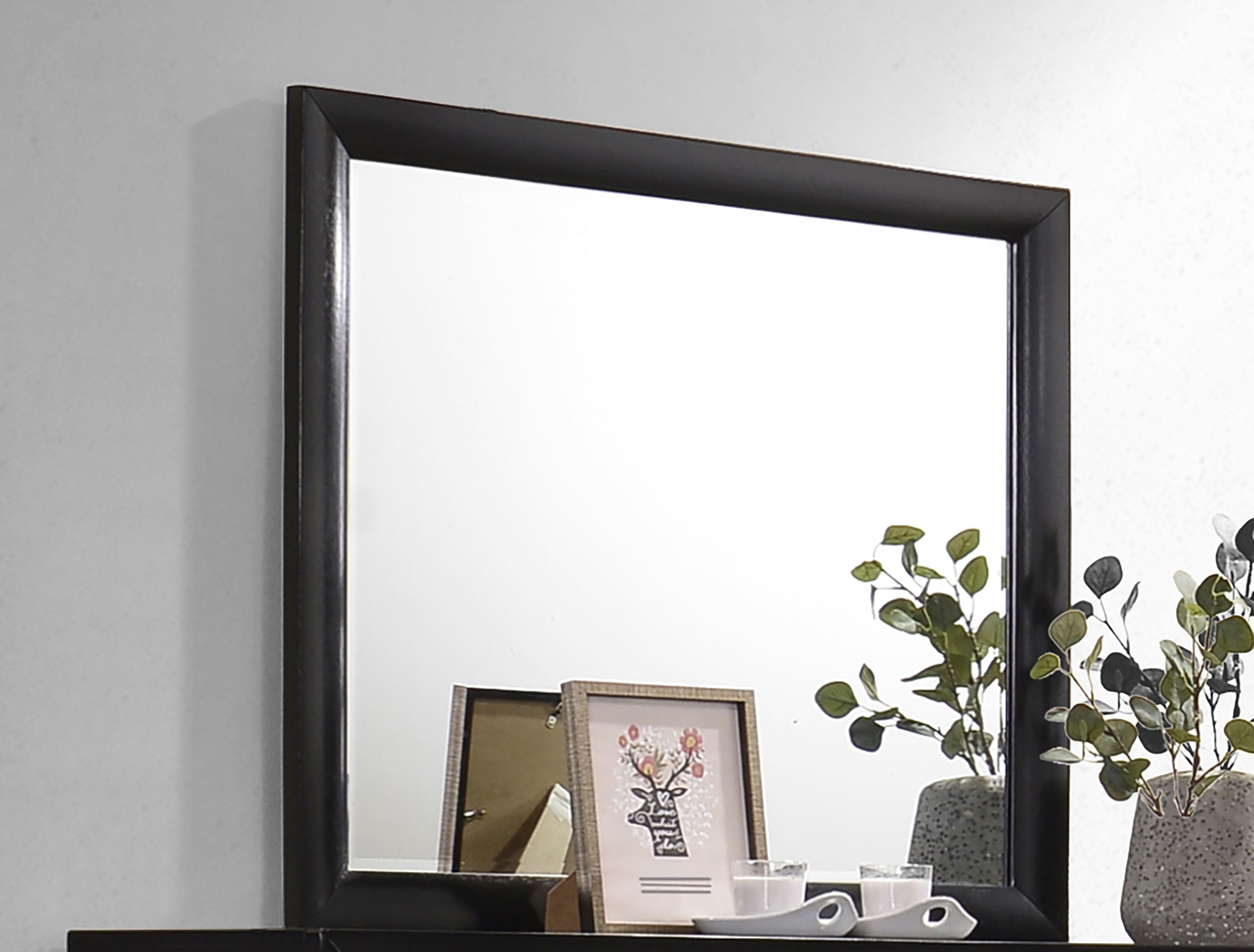 Briana Dresser Mirror Black-CoasterEssence