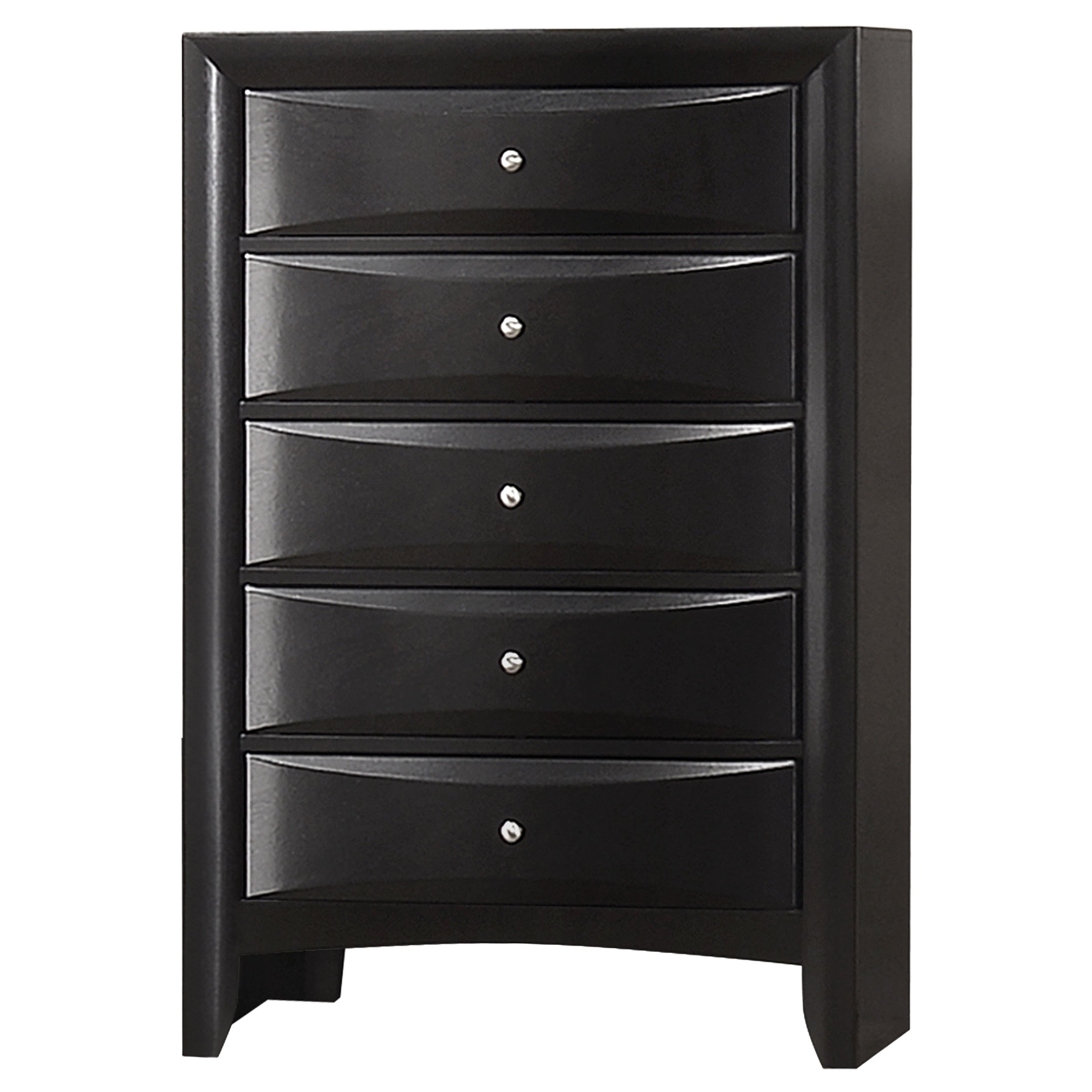 Briana 5-drawer Bedroom Chest Black-CoasterEssence