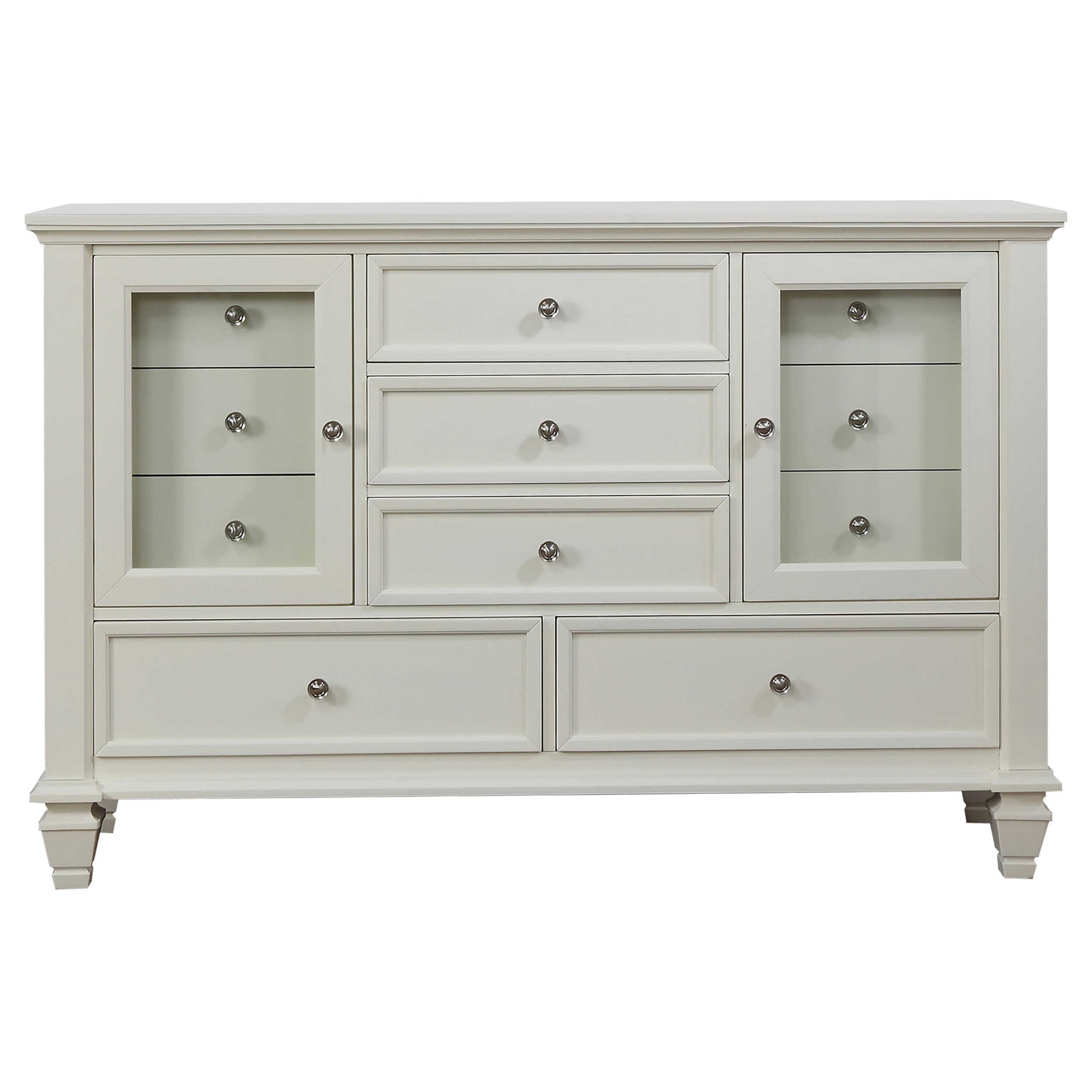Sandy Beach 11-drawer Dresser Cream White-CoasterEssence