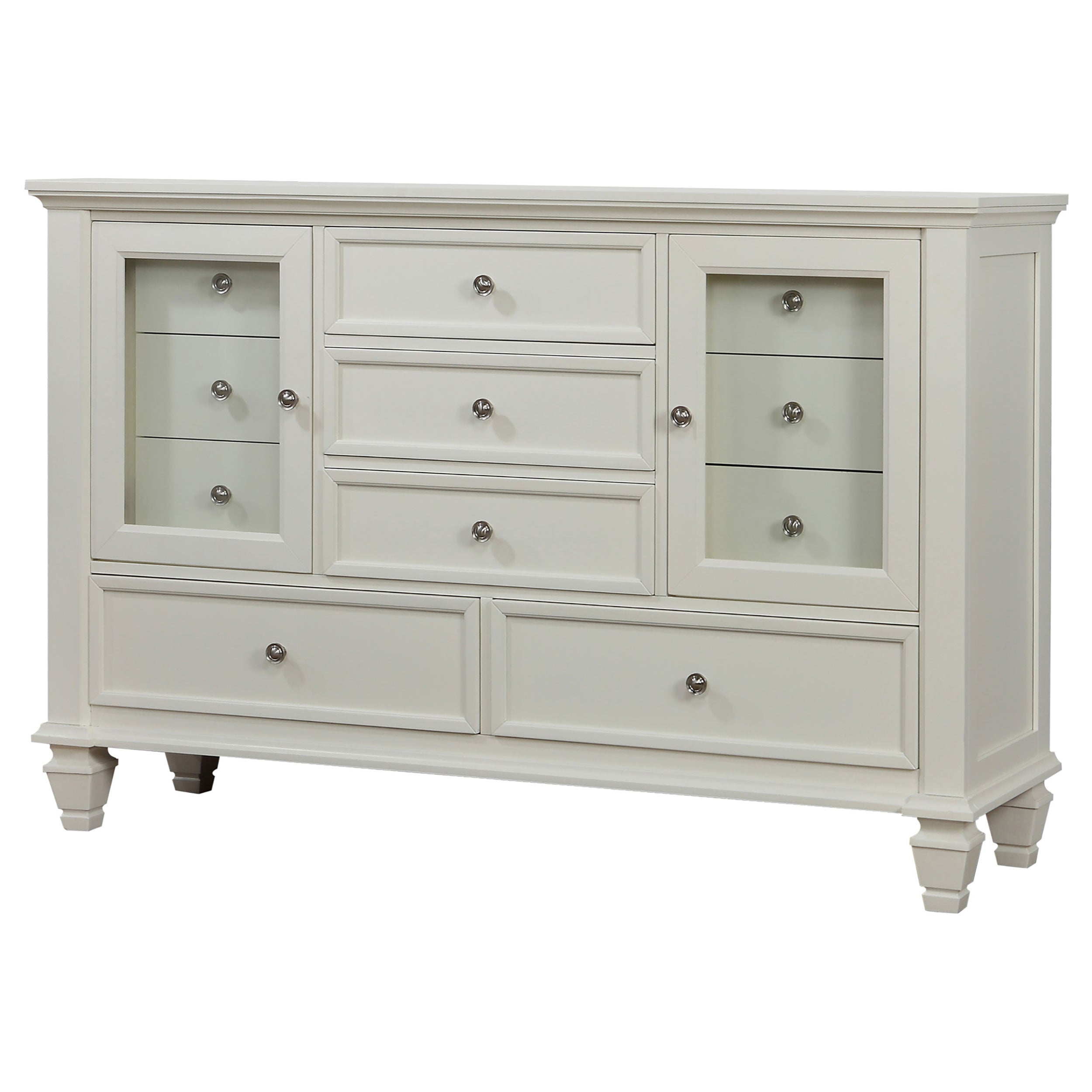 Sandy Beach 11-drawer Dresser Cream White-CoasterEssence
