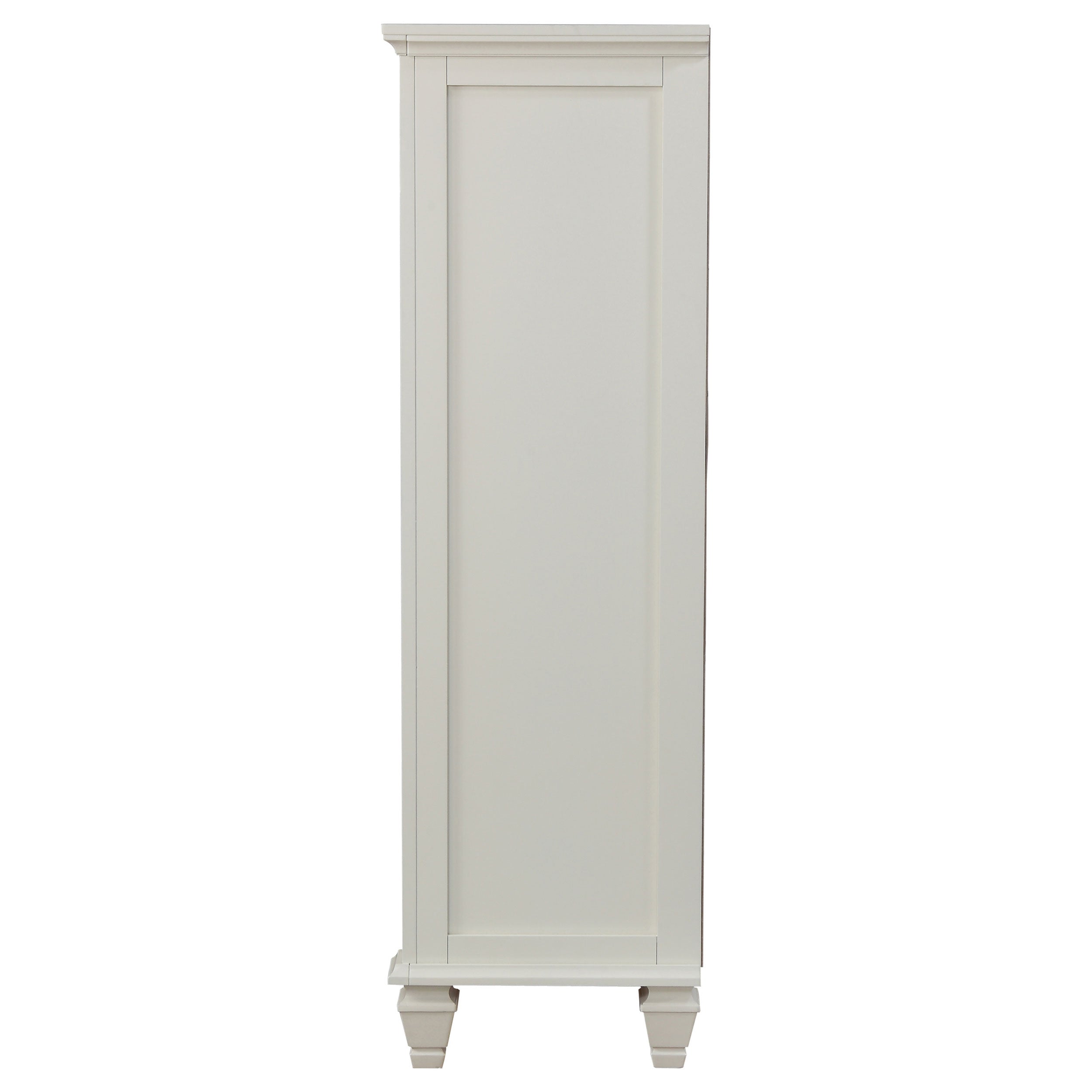 Sandy Beach 8-drawer Door Chest Cream White-CoasterEssence