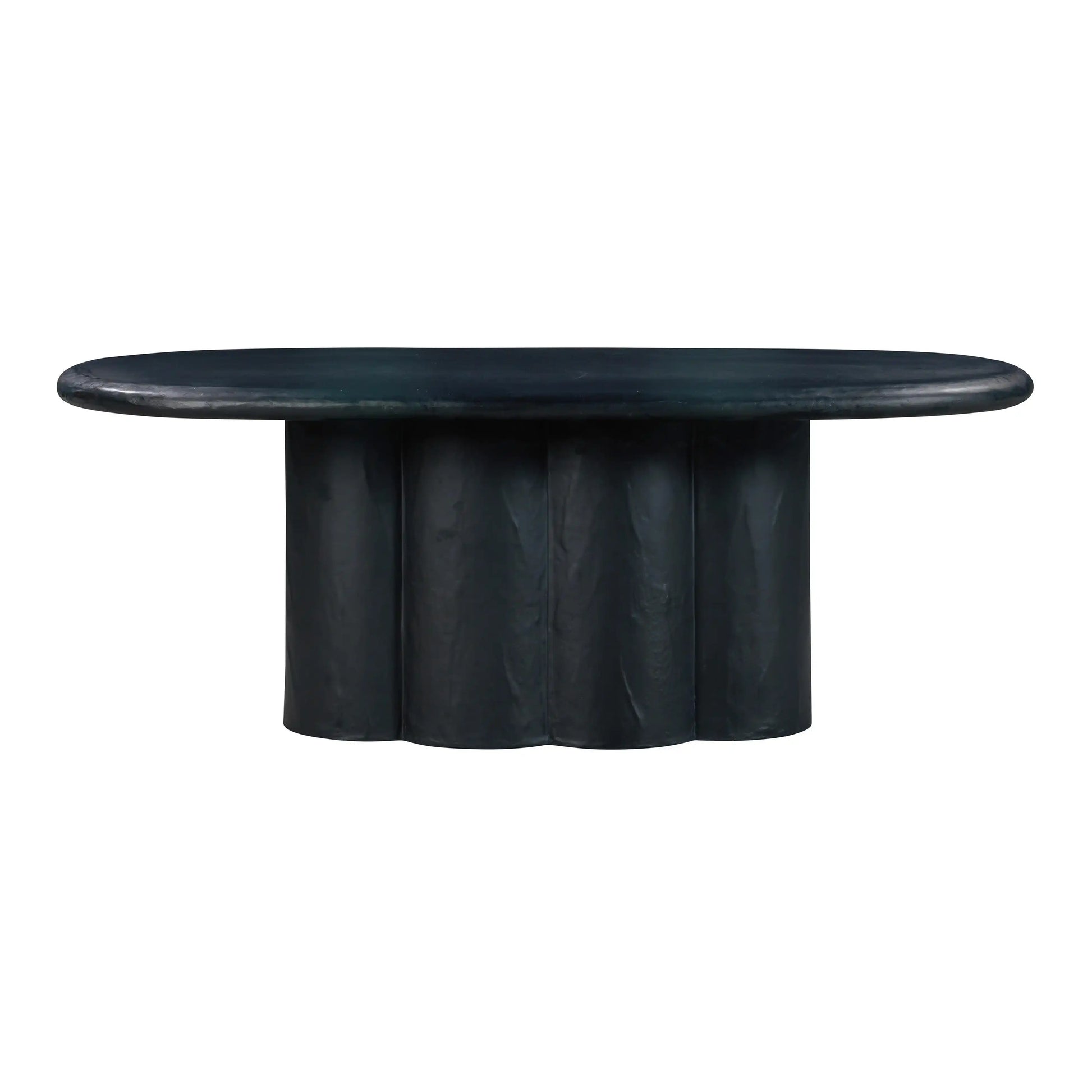 Elika - Faux Plaster Oval Dining Table - Best Buy Furniture