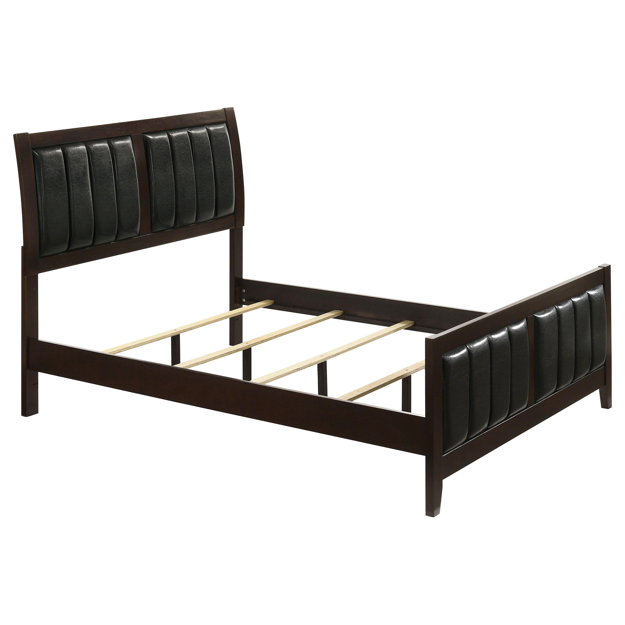 Carlton Wood Full Panel Bed Cappuccino-CoasterEveryday