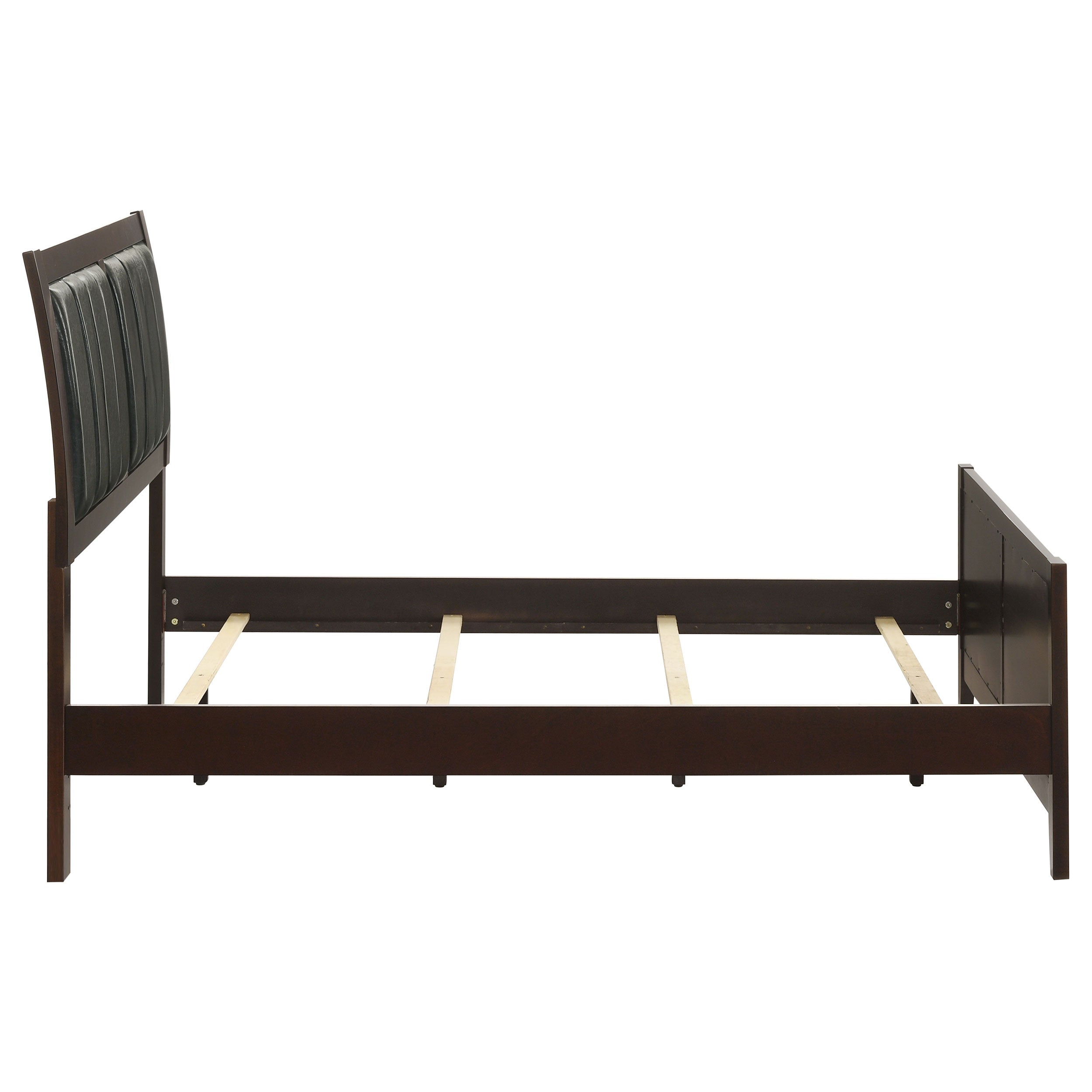 Carlton Wood Full Panel Bed Cappuccino-CoasterEveryday