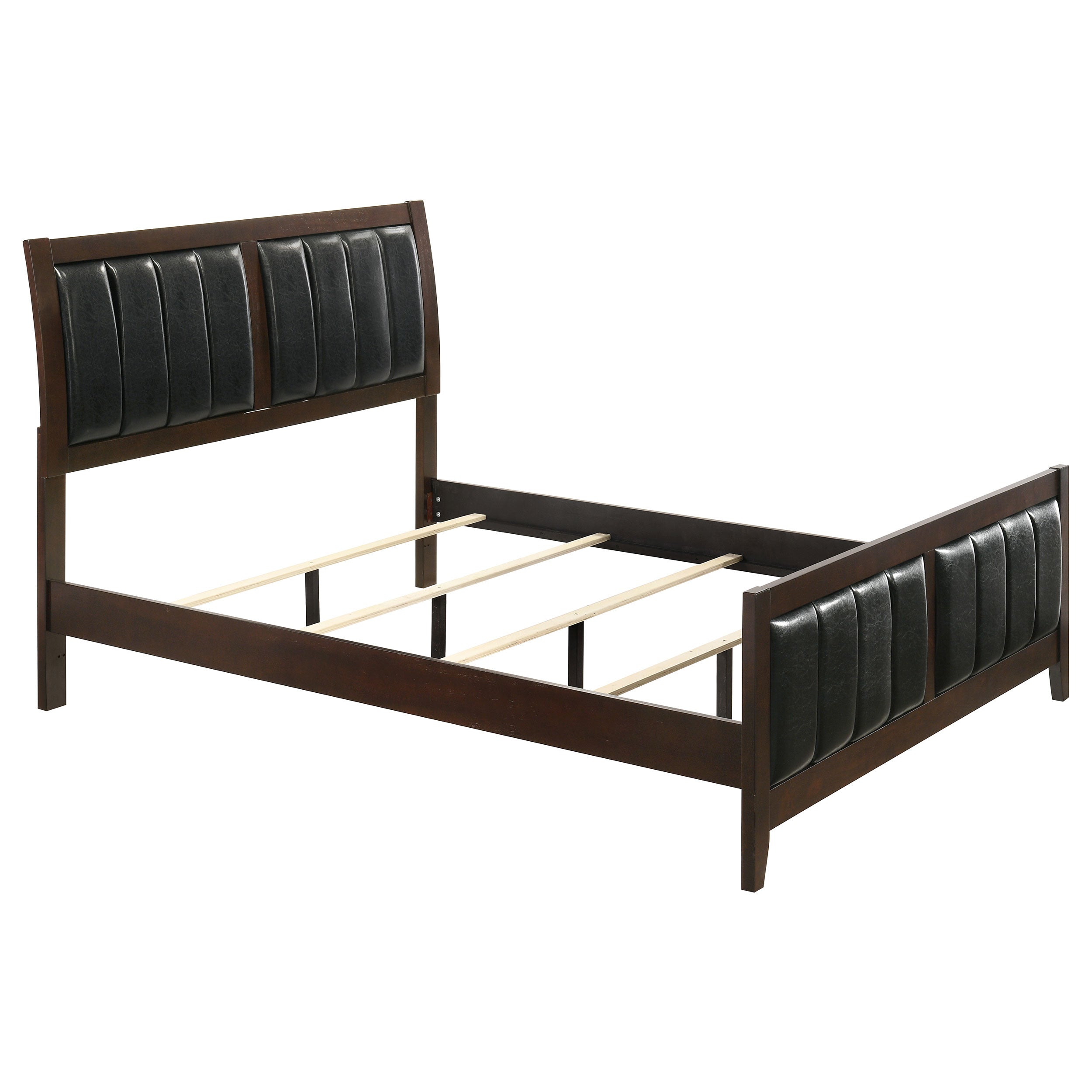 Carlton Wood Queen Panel Bed Cappuccino-CoasterEveryday