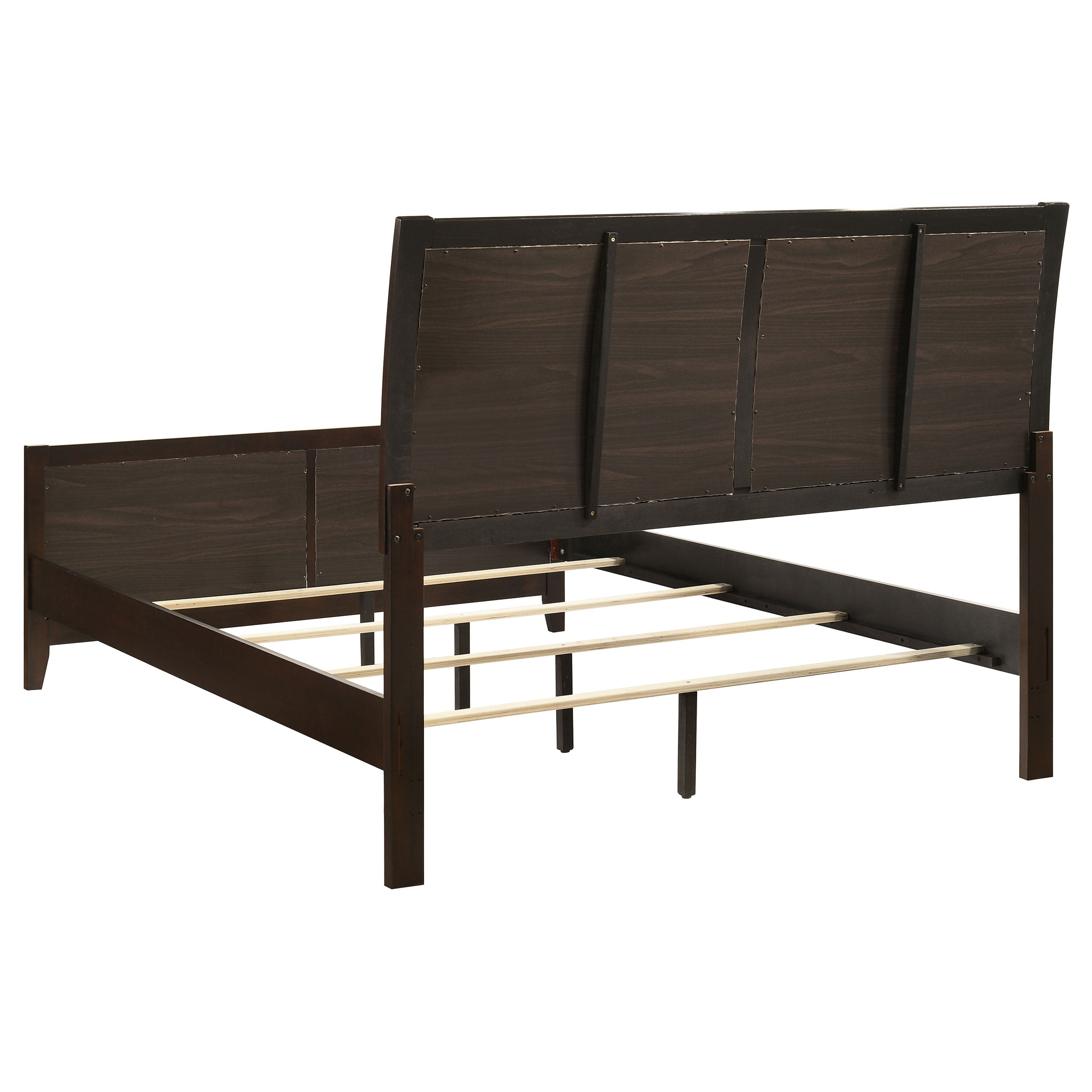 Carlton Wood Queen Panel Bed Cappuccino-CoasterEveryday