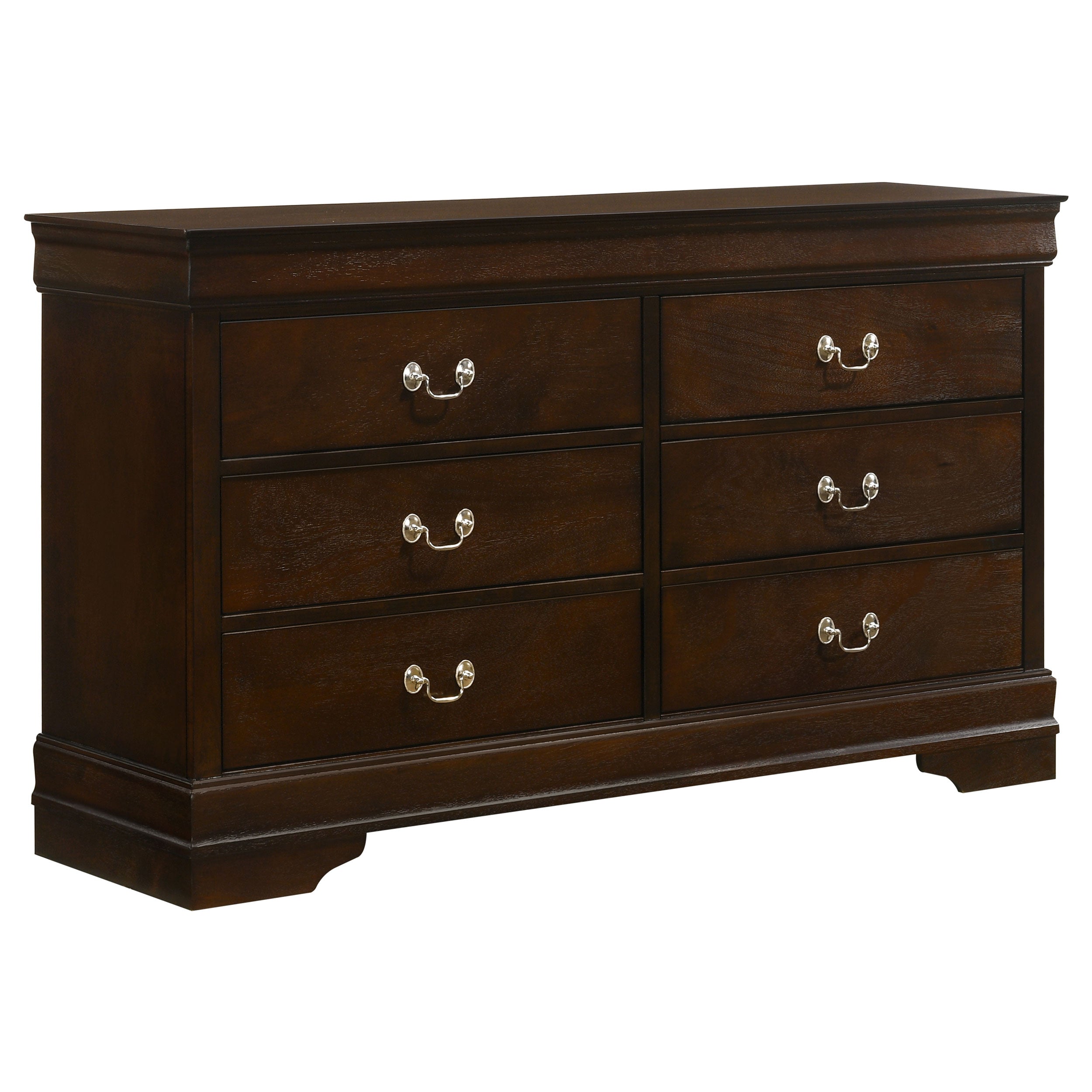 Louis Philippe 6-drawer Dresser Cappuccino-CoasterEveryday
