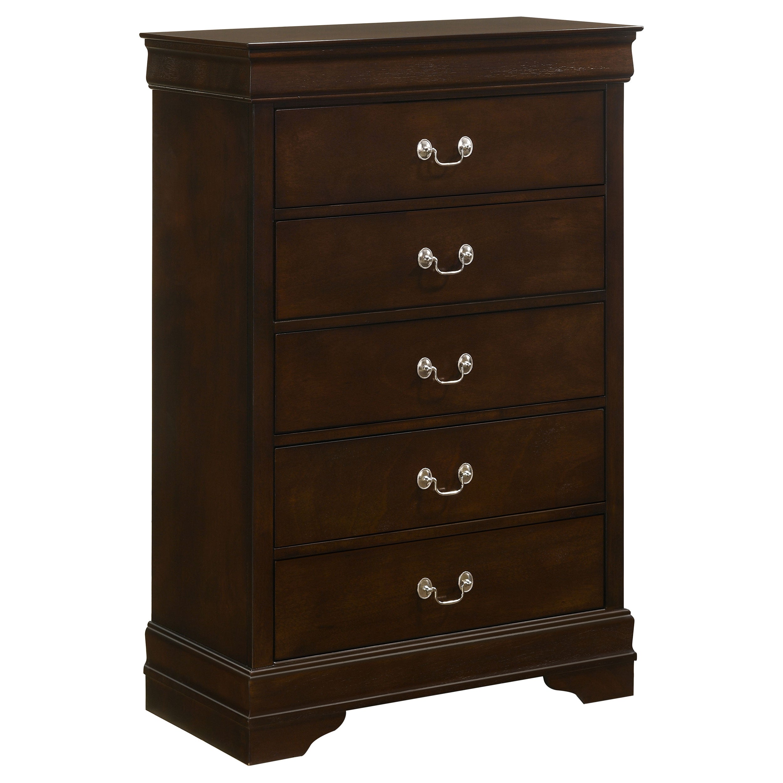 Louis Philippe 5-drawer Bedroom Chest Cappuccino-CoasterEveryday