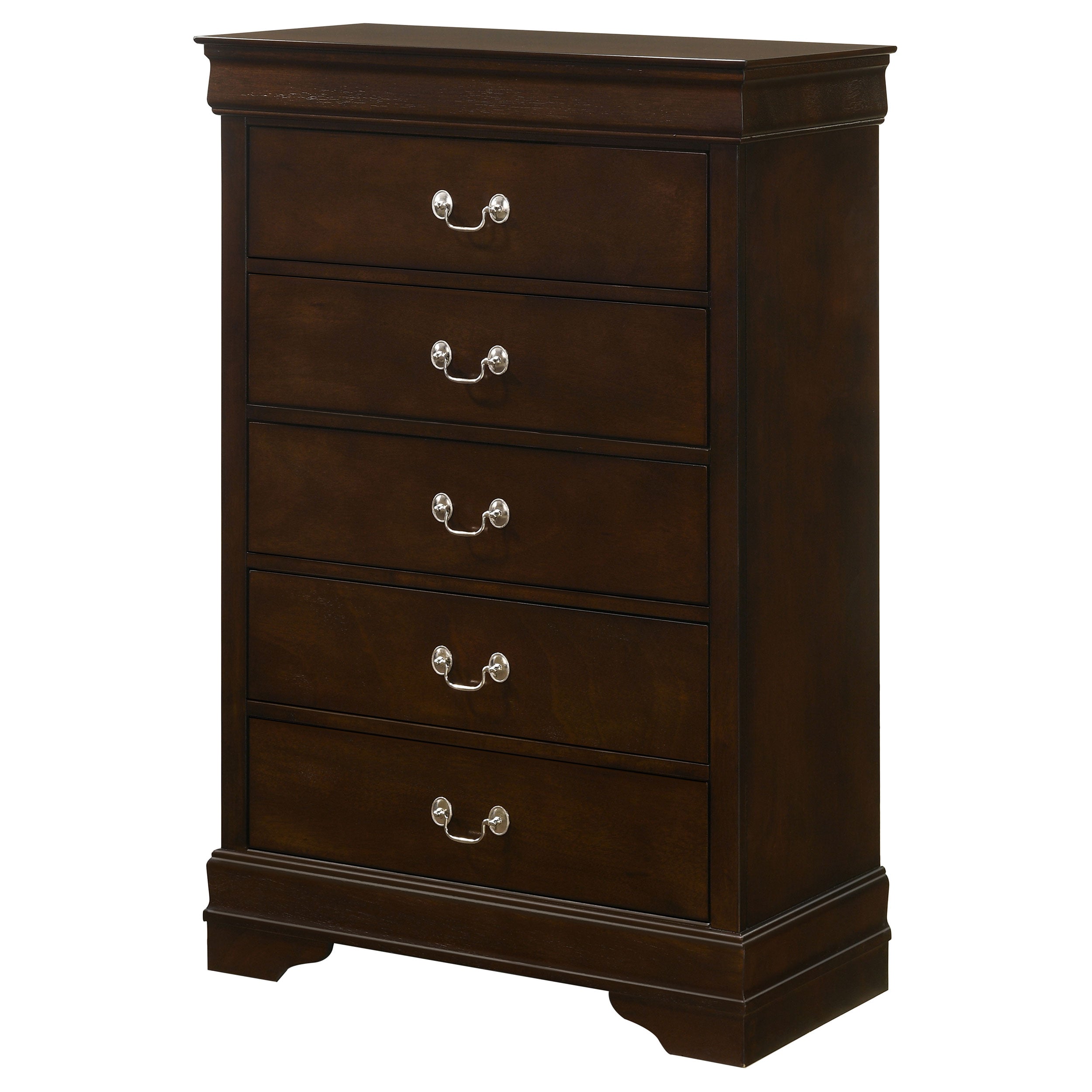Louis Philippe 5-drawer Bedroom Chest Cappuccino-CoasterEveryday